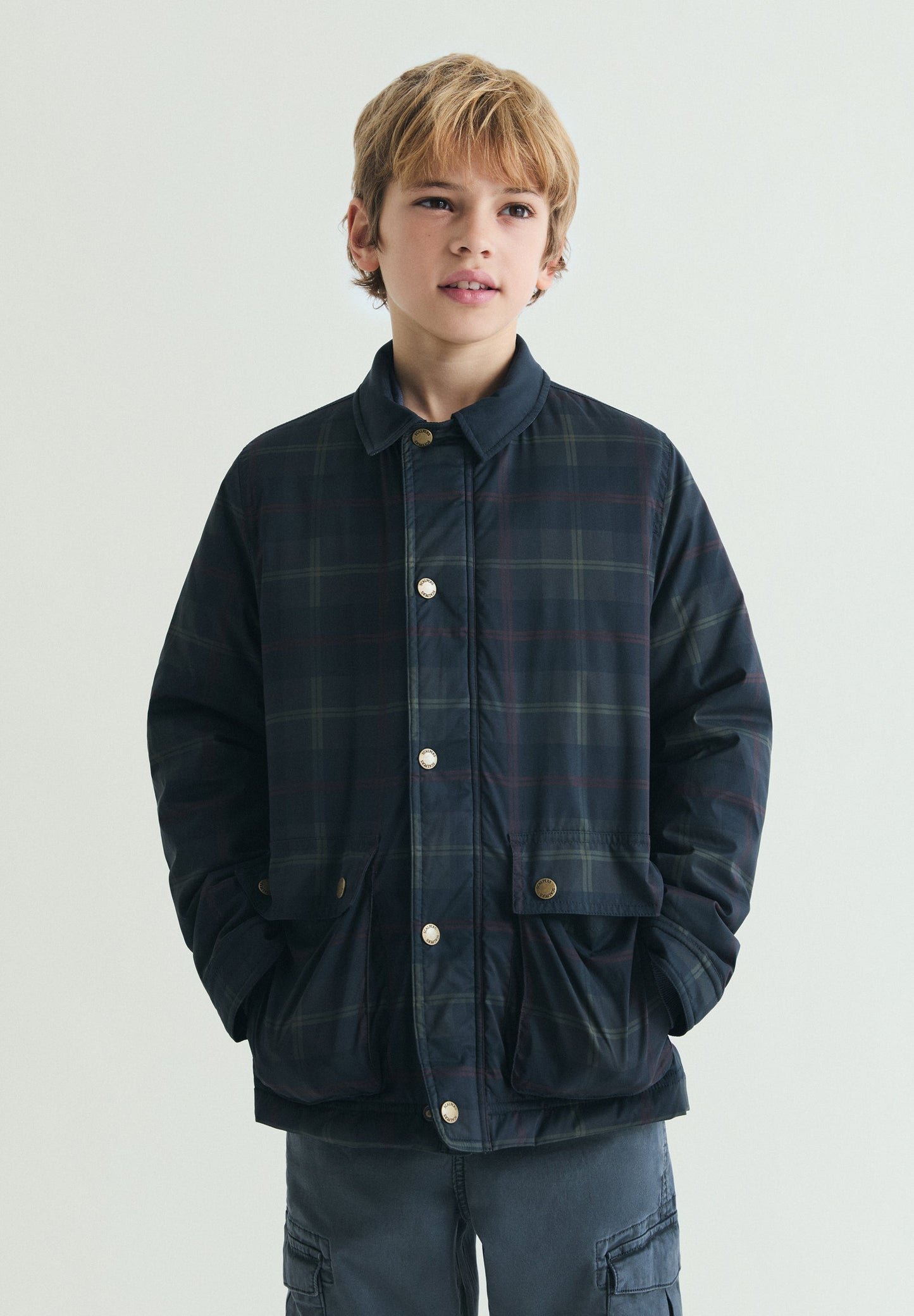 CHECK WAXED JACKET