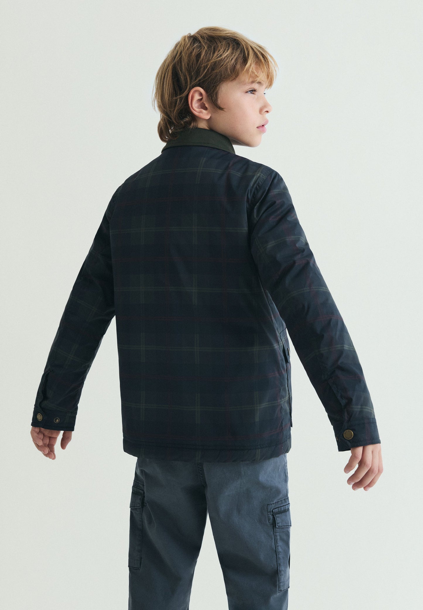 CHECK WAXED JACKET