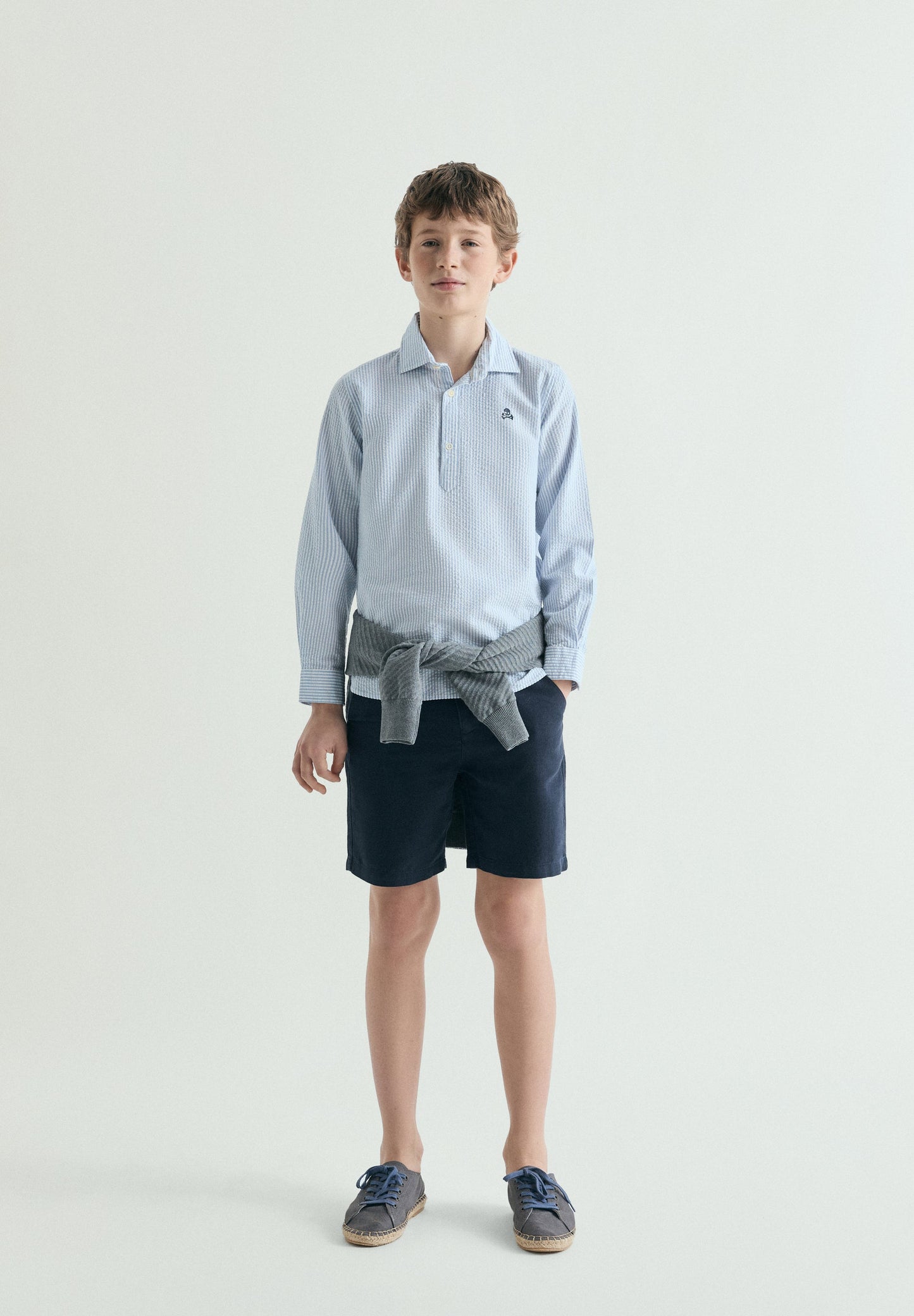 CAMICIA POLO RIGHE TESCHIO