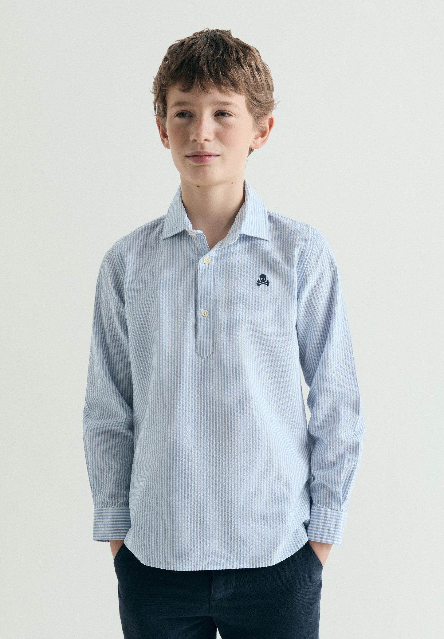 CAMICIA POLO RIGHE TESCHIO