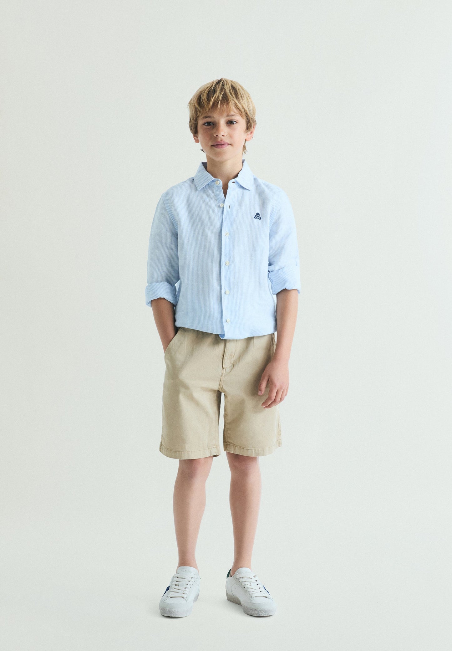 CAMICIA LINO RIGHE