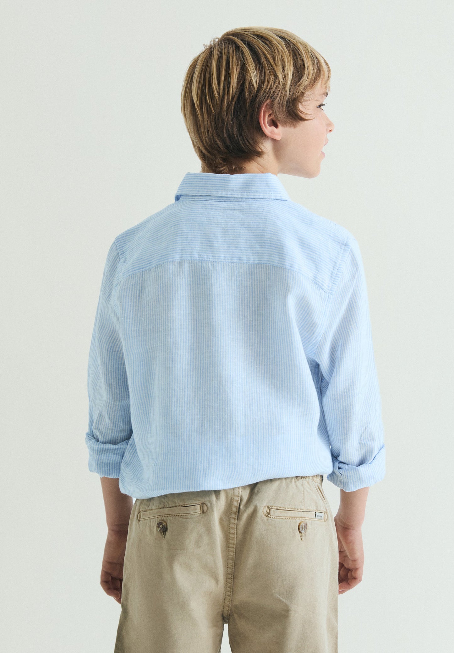 CAMICIA LINO RIGHE