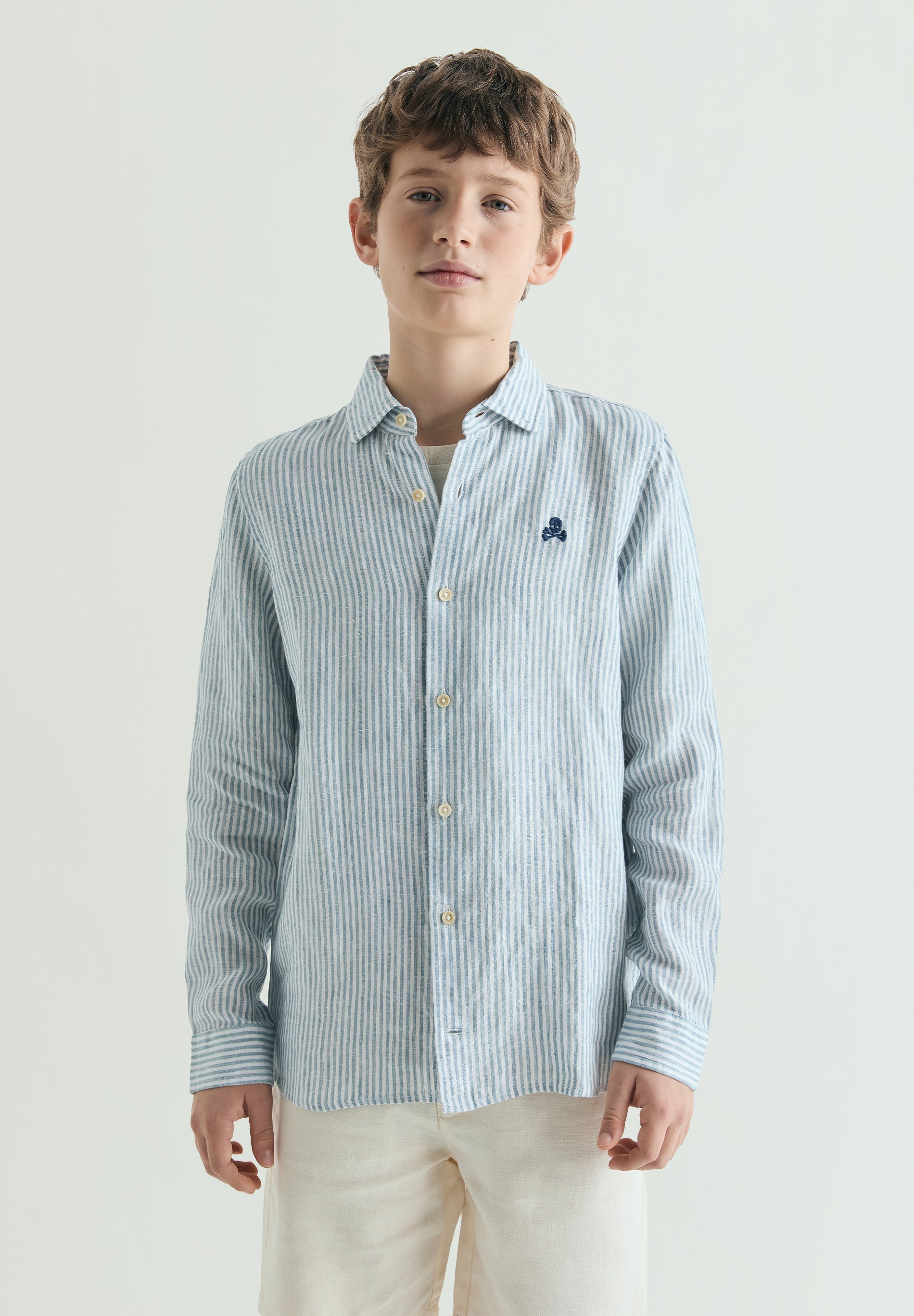 STRIPED LINEN SHIRT