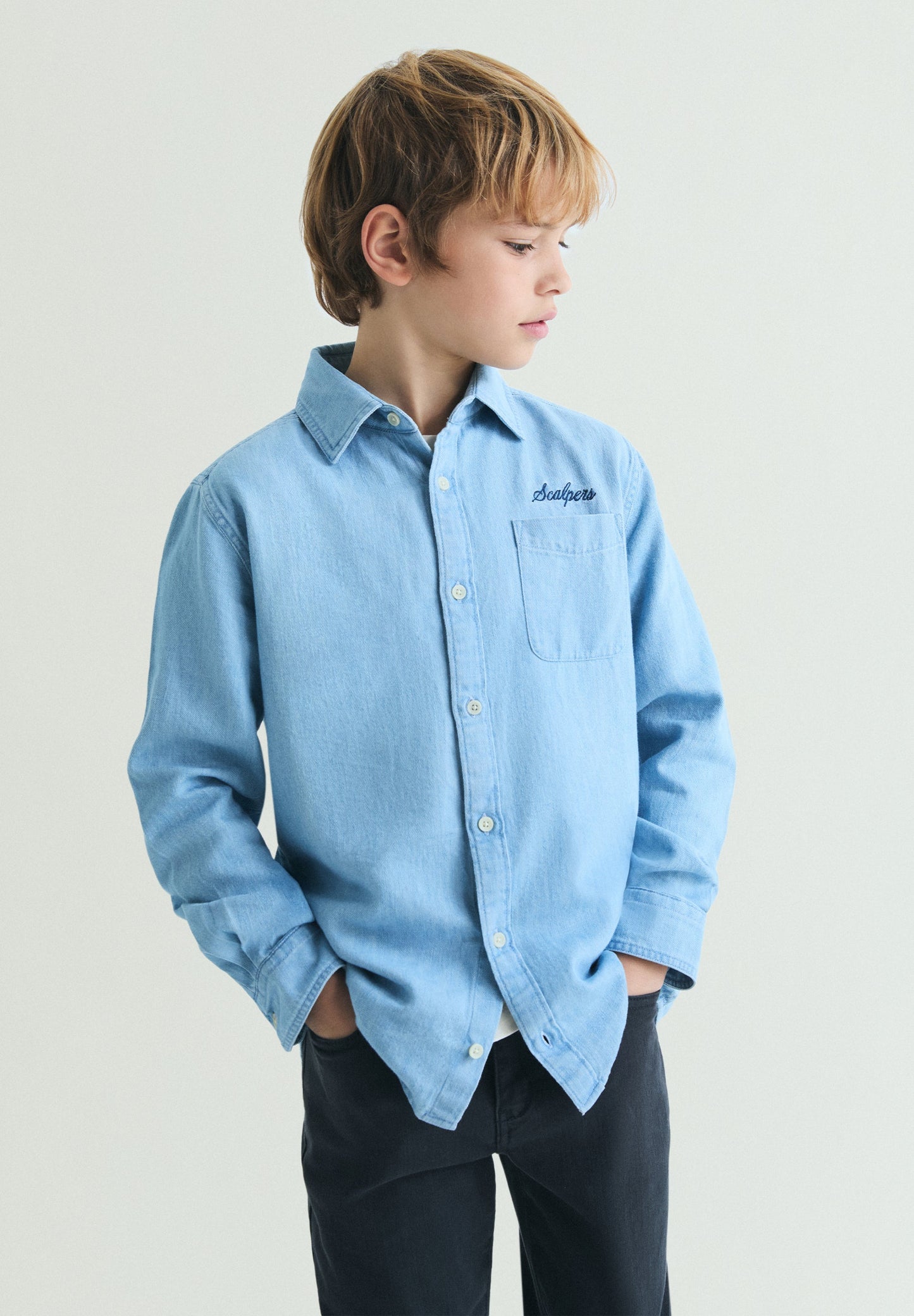 CAMICIA VINTAGE DENIM LOGO