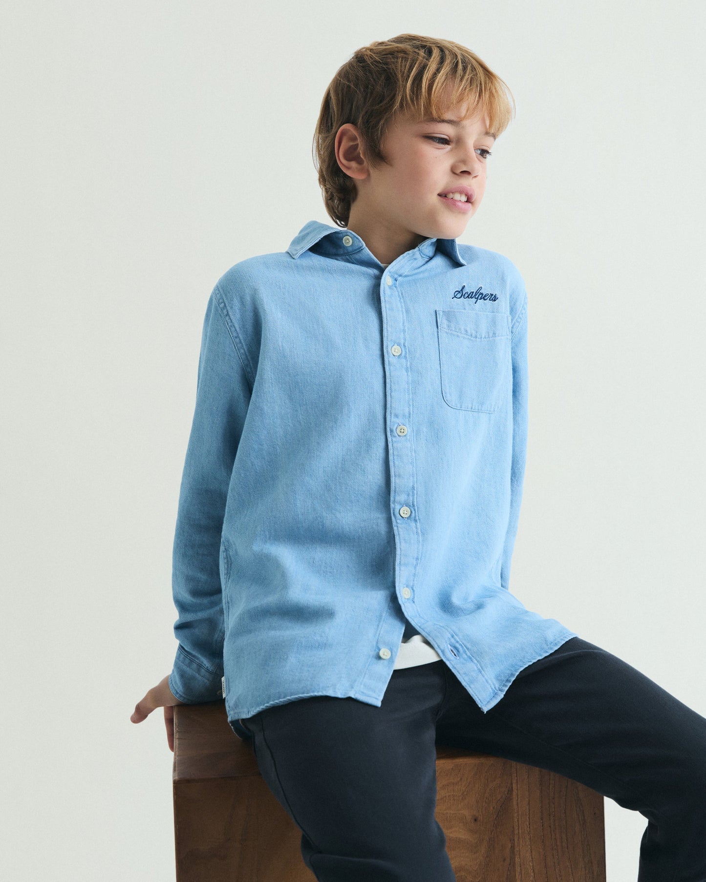 VINTAGE DENIM LOGO SHIRT