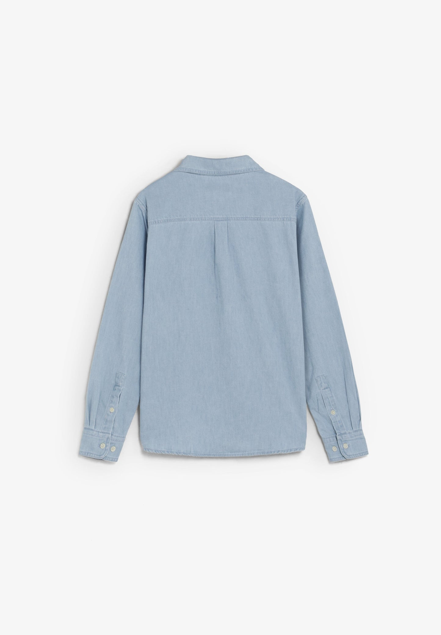 VINTAGE-HEMD AUS DENIM MIT LOGO