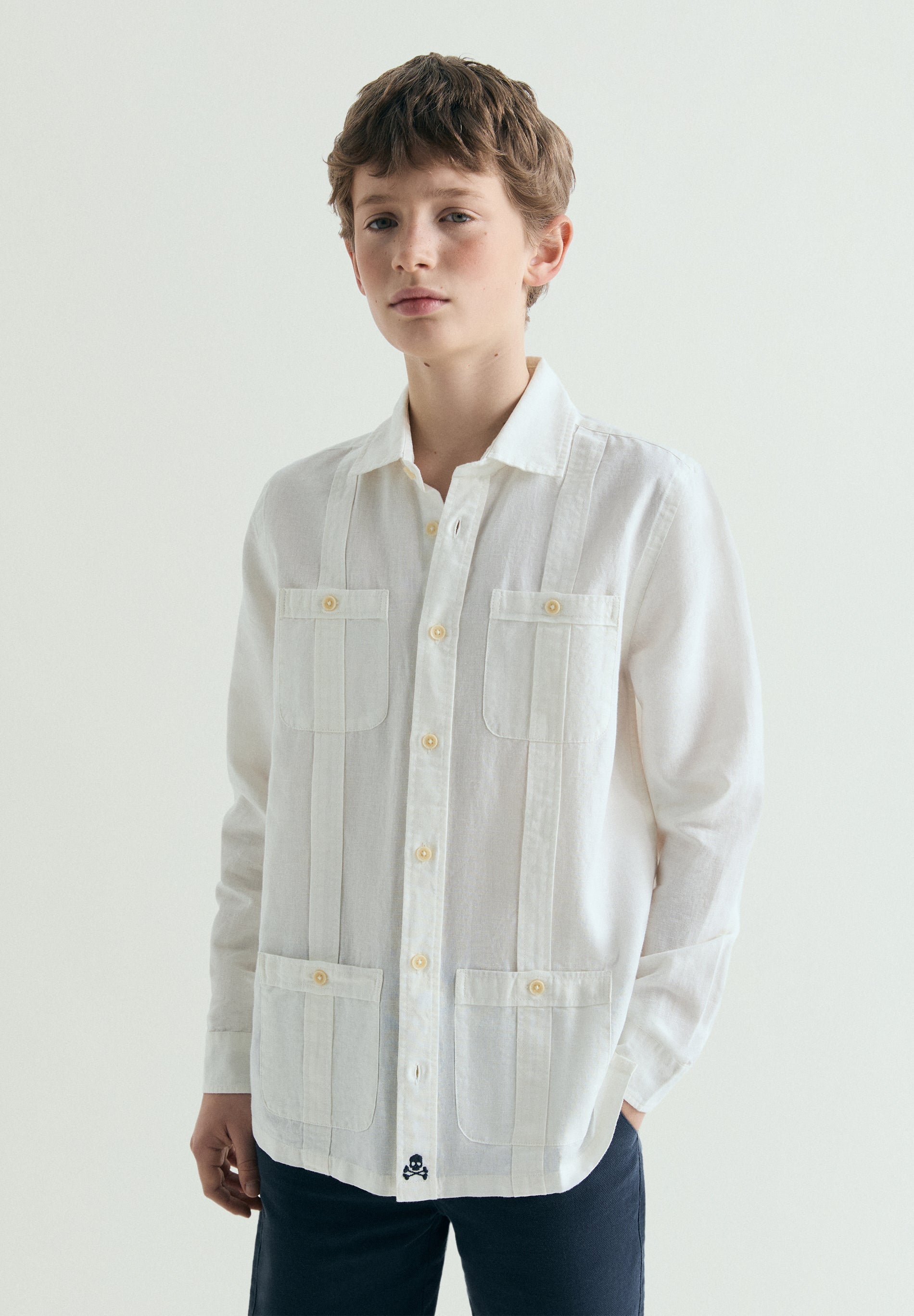 LINEN GUAYABERA SHIRT