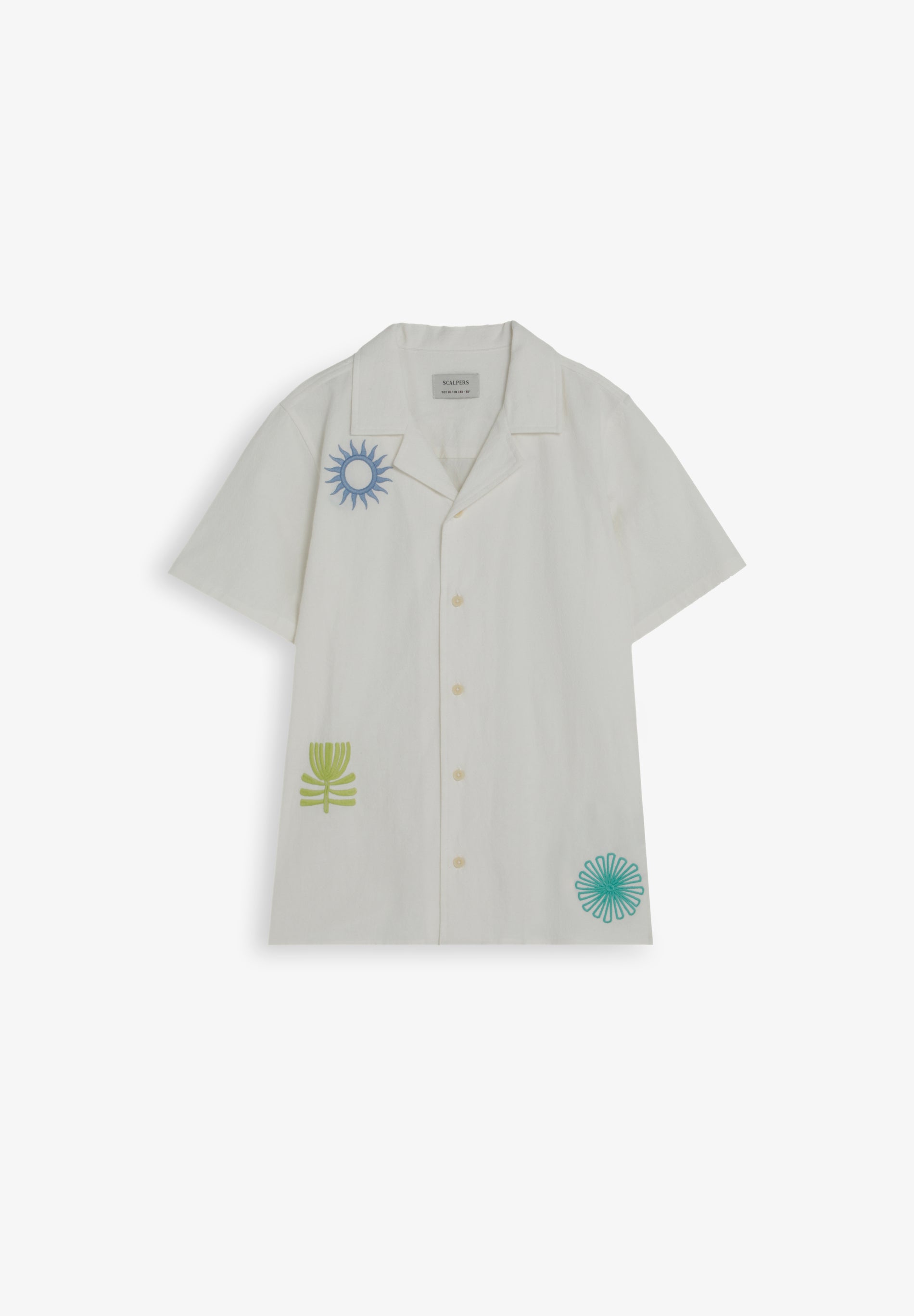 SHORT SLEEVE SHIRT WITH EMBROIDERY