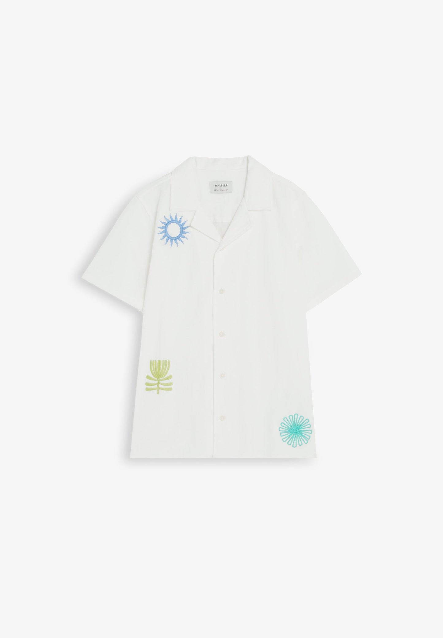 CHEMISE MANCHES COURTES BRODERIES