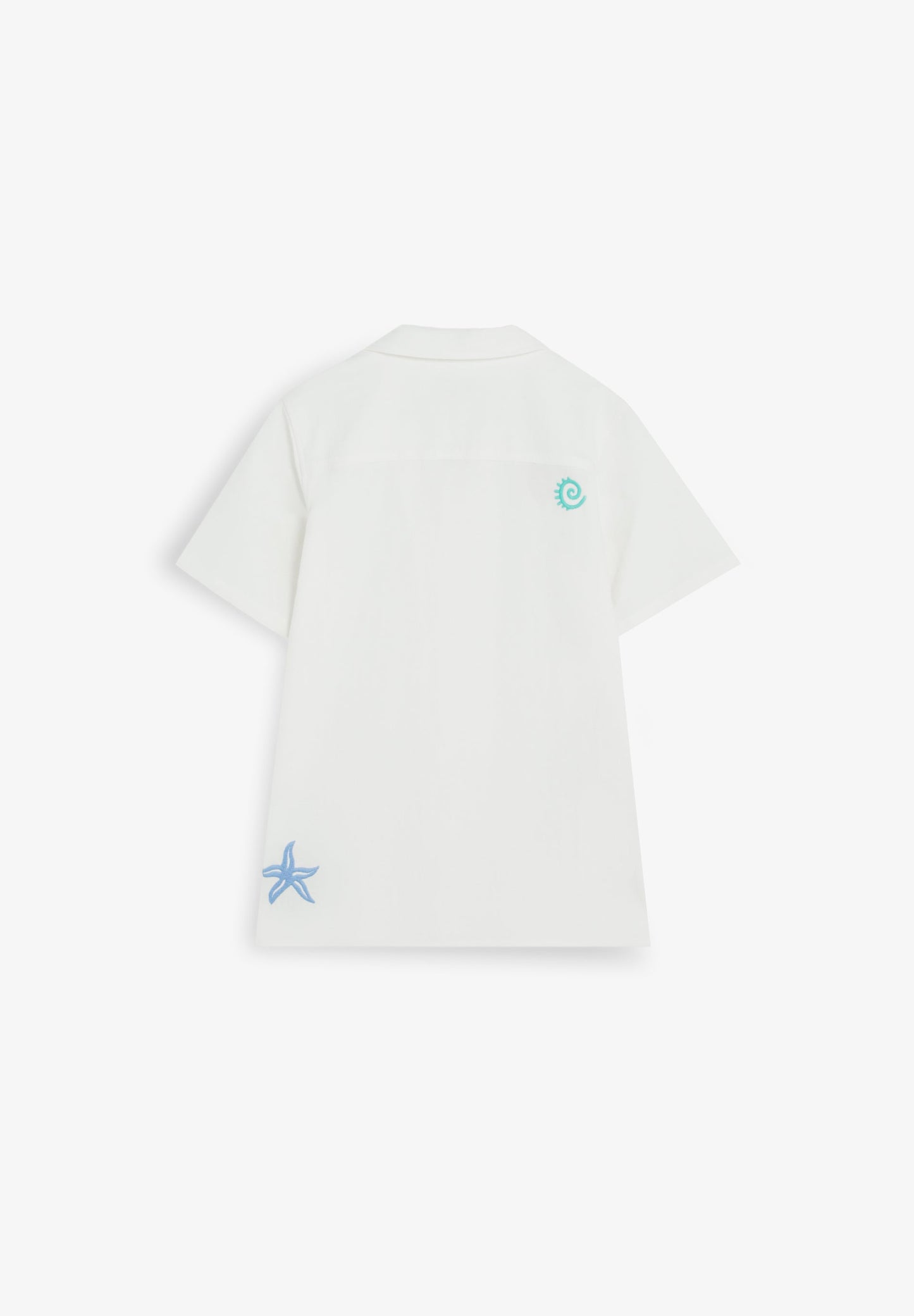 CHEMISE MANCHES COURTES BRODERIES