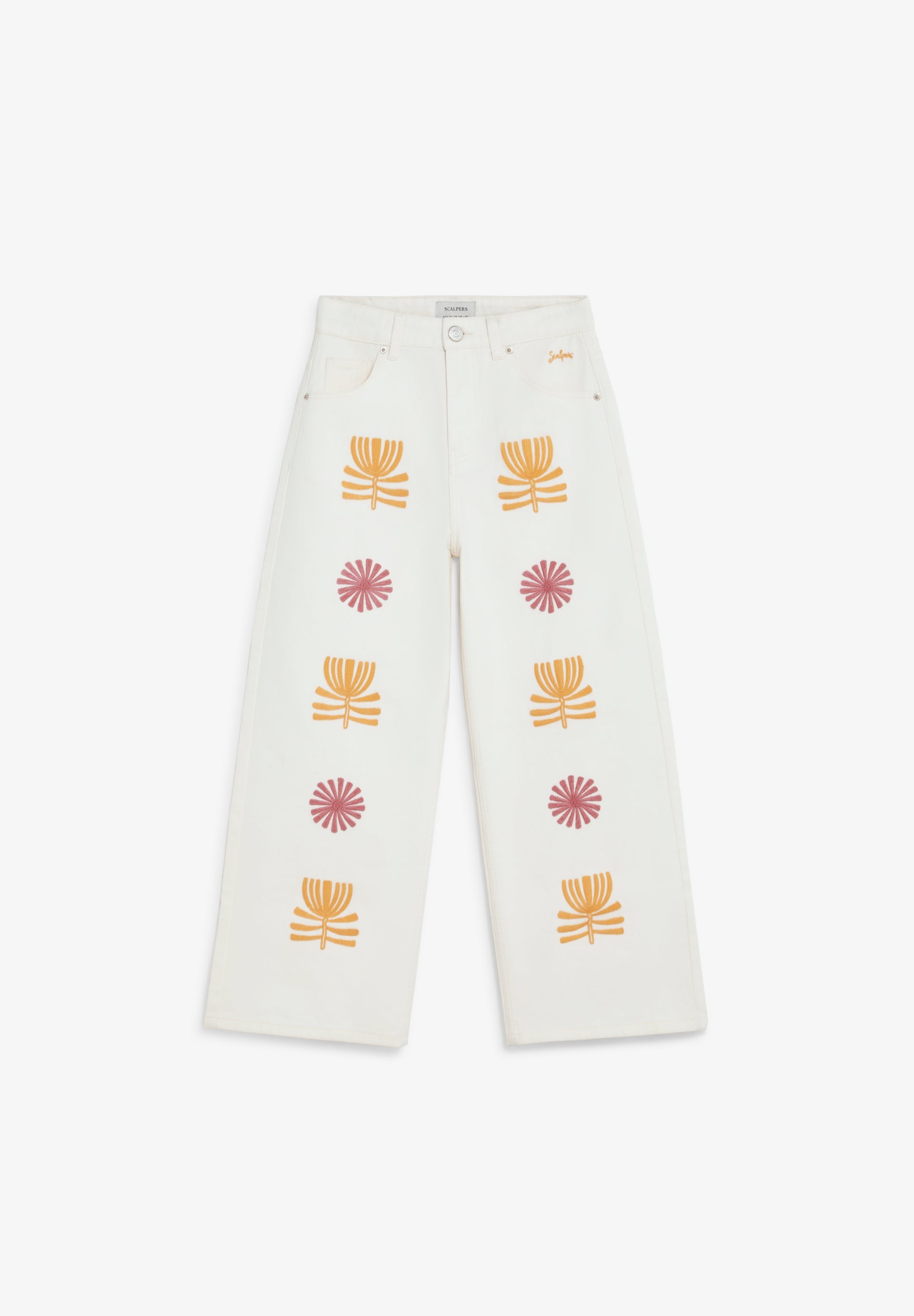 CULOTTE-JEANS MIT STICKEREIEN