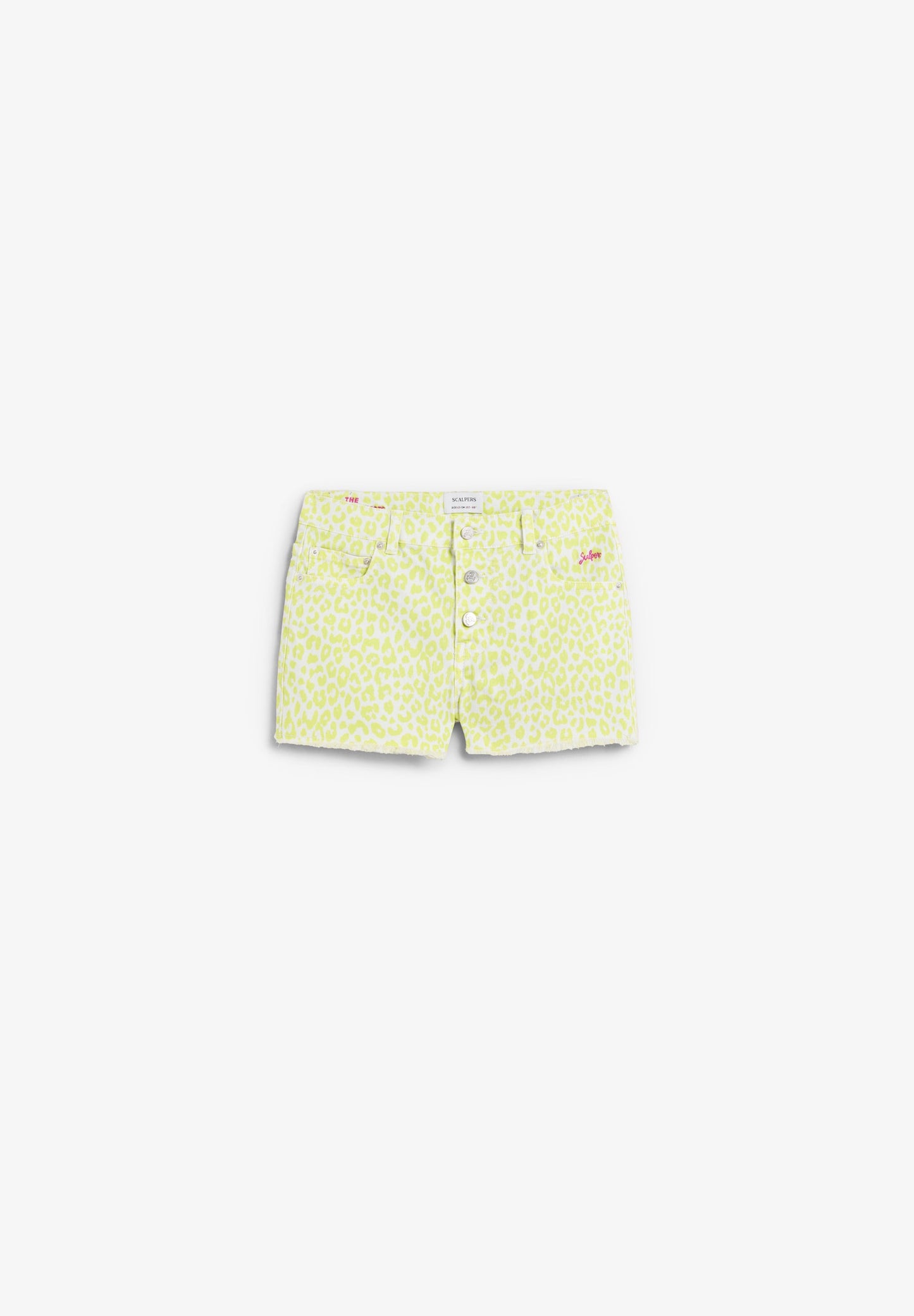 SHORTS MIT ANIMAL-PRINT UND KNÖPFEN