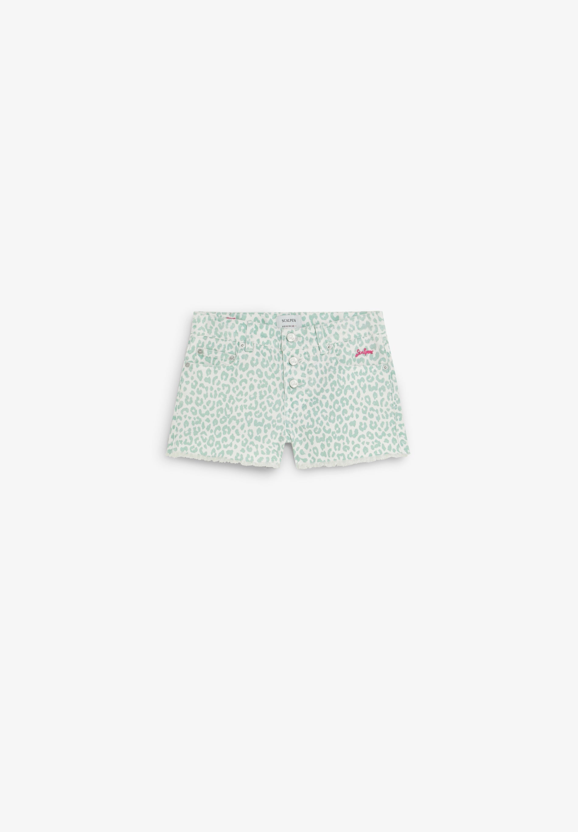 ANIMAL PRINT SHORTS WITH BUTTON