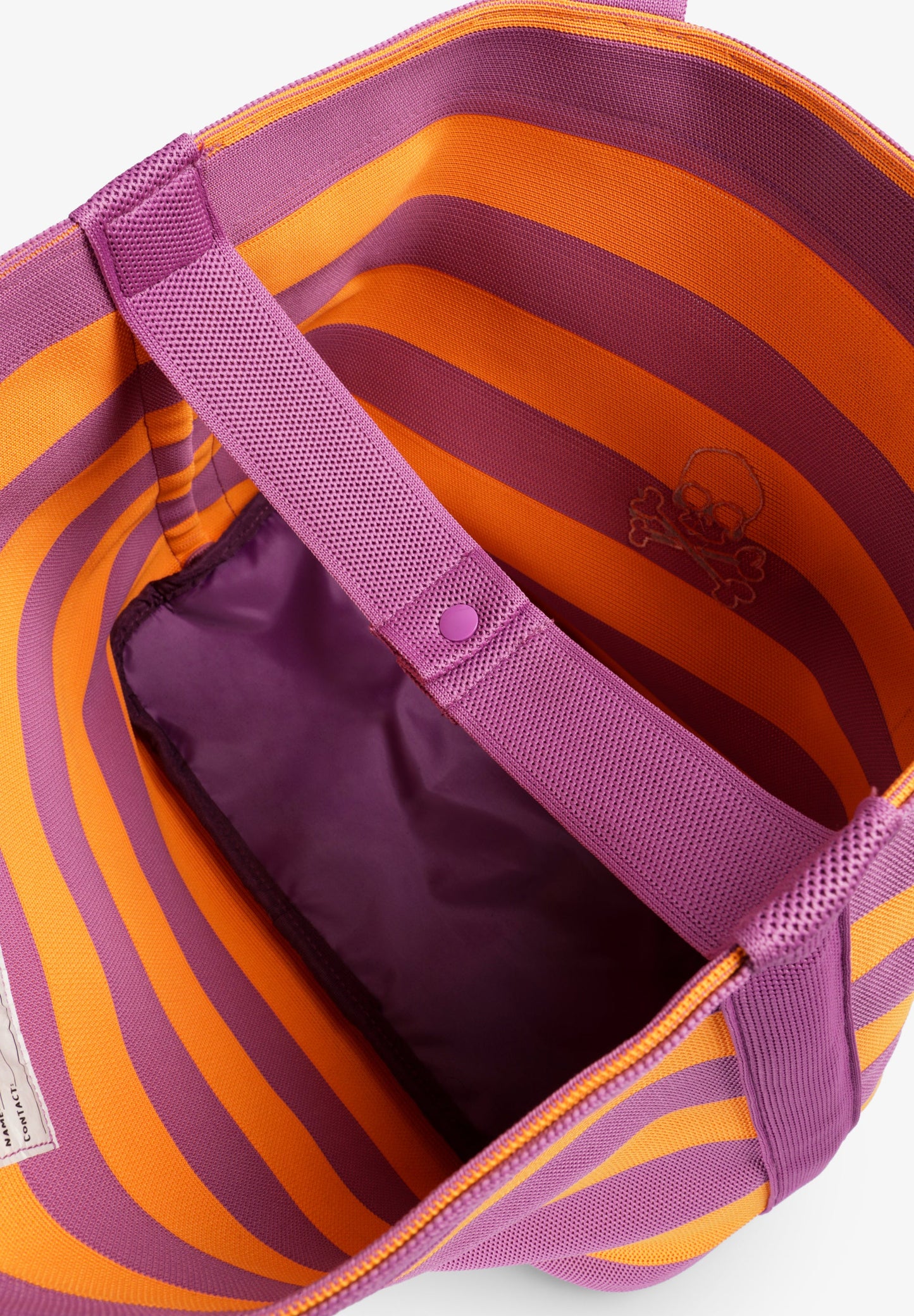 TASCHE MIT STREIFEN UND ZWEI TRAGEGURTEN