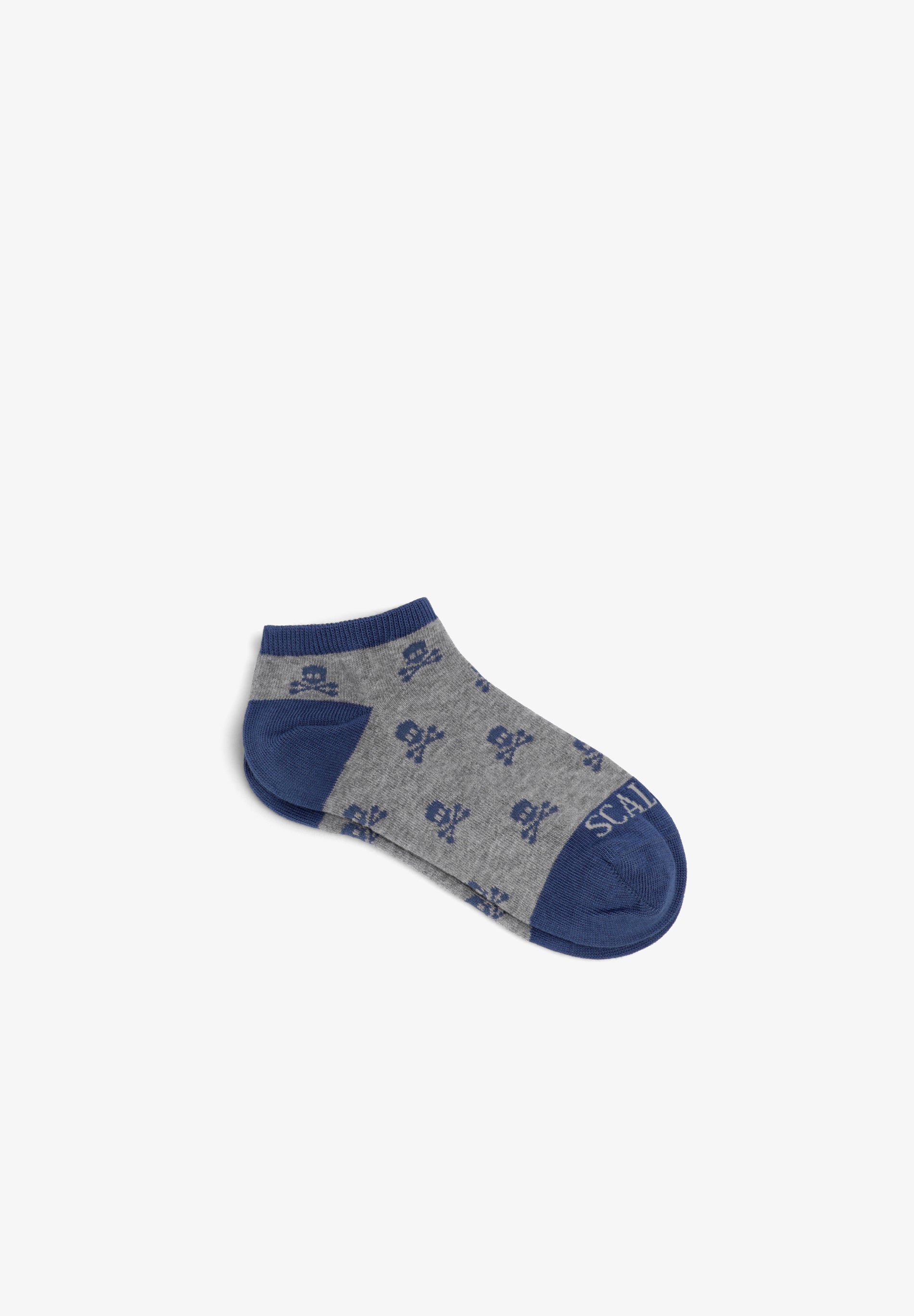 SKULL PRINT ANKLE SOCKS