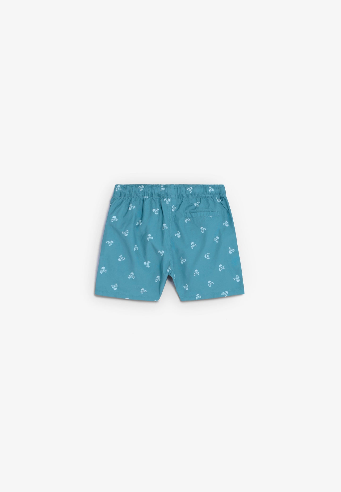 CONTRAST SKULL SWIMMING TRUNKS