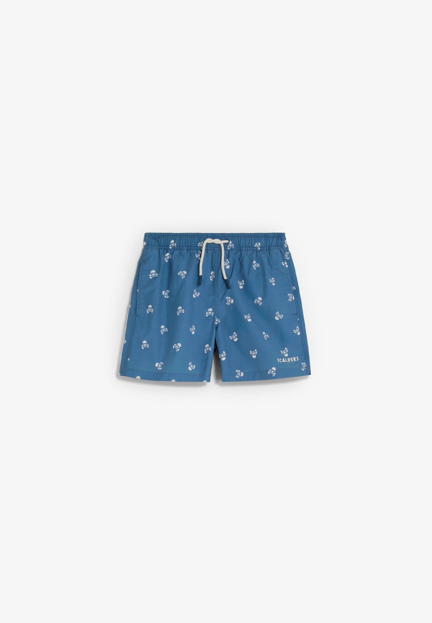 BADEHOSE MIT FARBLICH ABGESETZTEN TOTENKÖPFEN