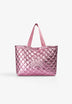 GESTEPPTE TASCHE MIT METALLIC-FINISH