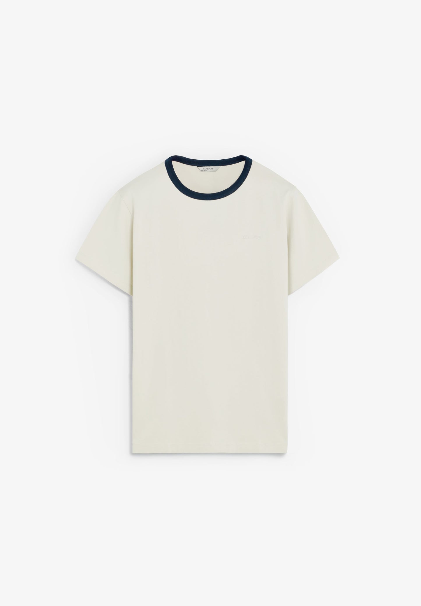 CONTRAST COLLAR T-SHIRT