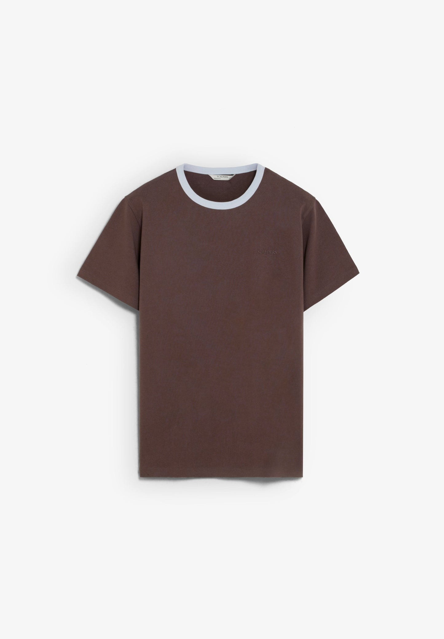 CONTRAST COLLAR T-SHIRT