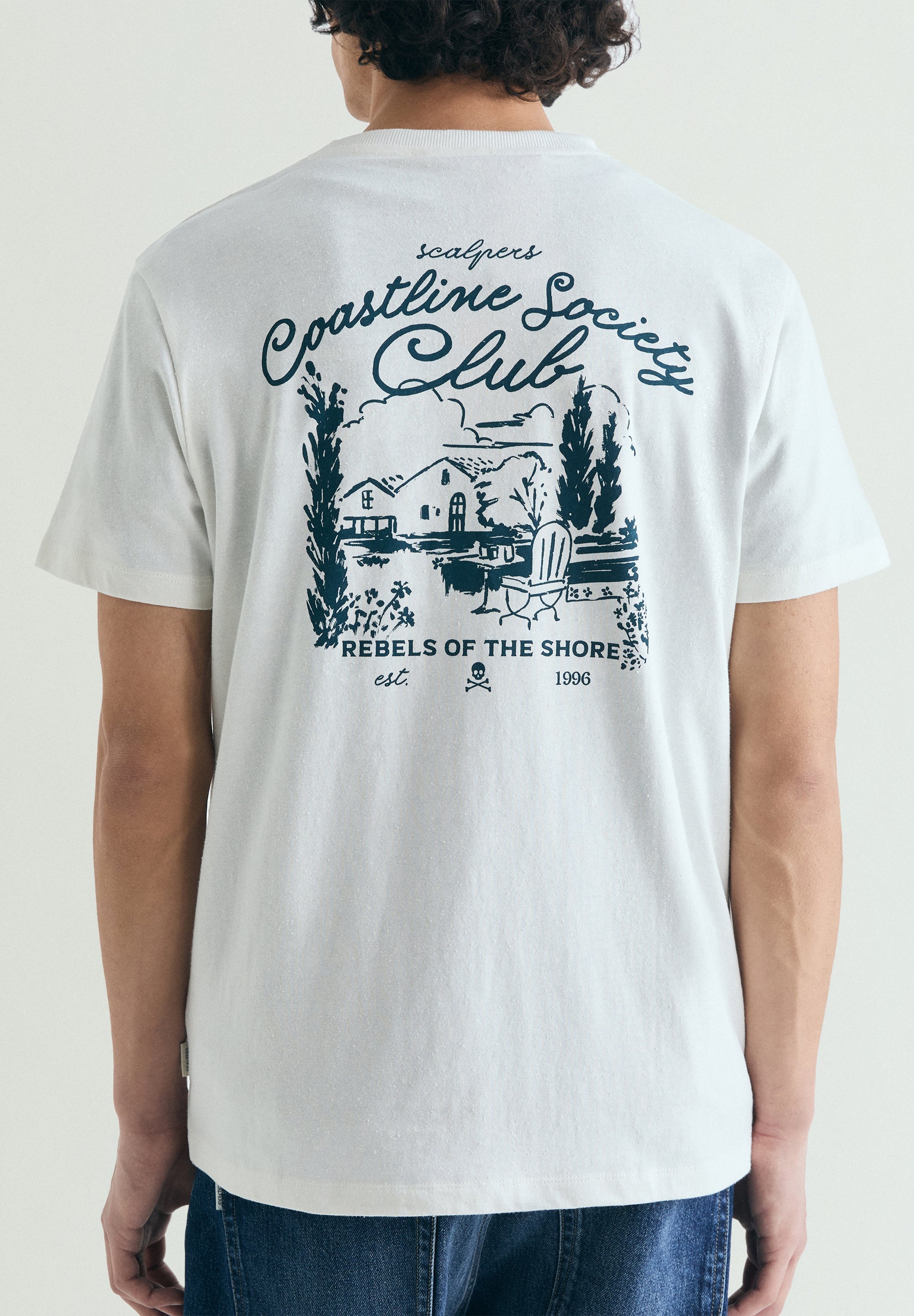 T-SHIRT MIT FARBLICH ABGESETZTEM PRINT