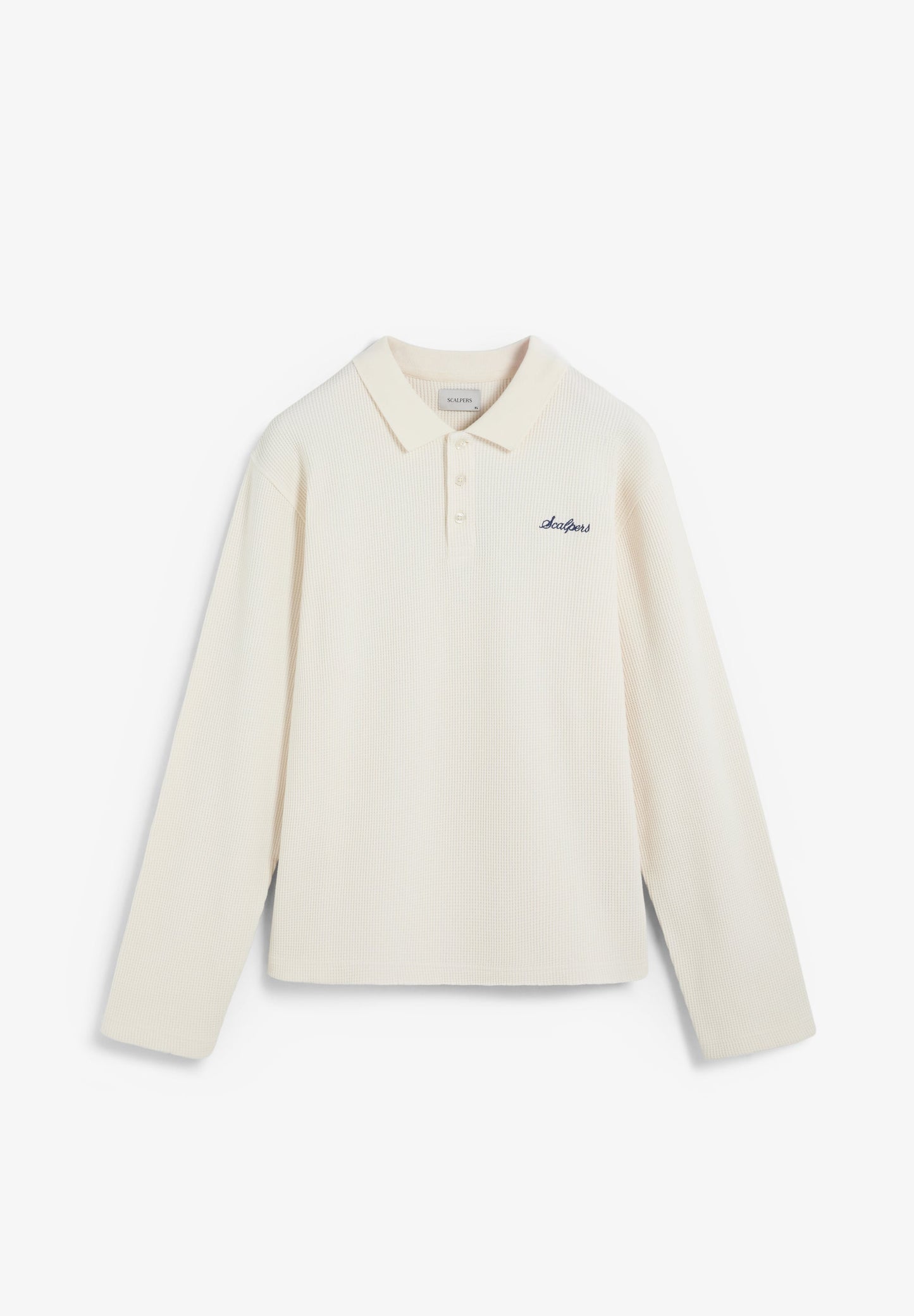 HOODY IM POLOSHIRT-STIL MIT WAFFELSTRUKTUR