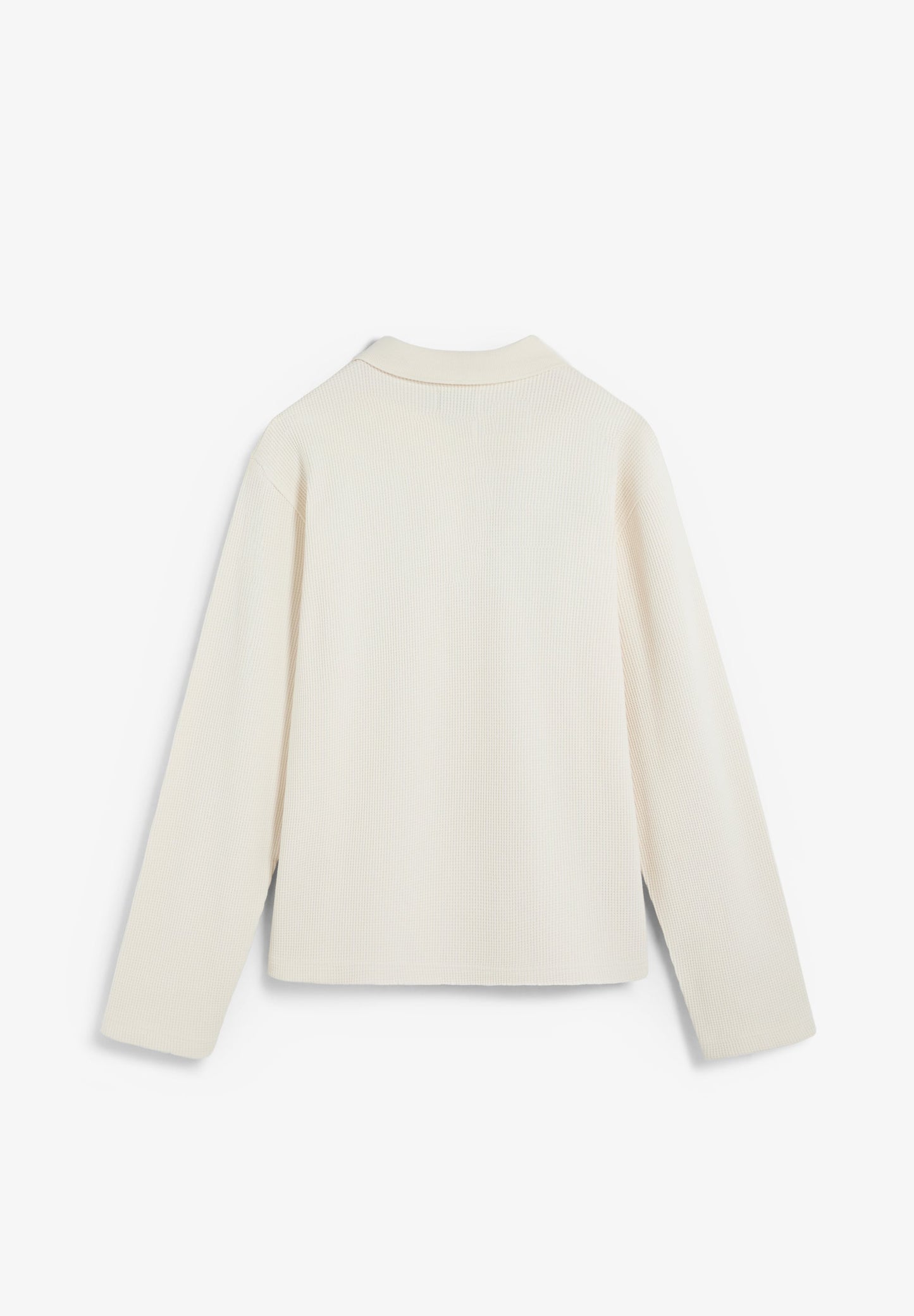 HOODY IM POLOSHIRT-STIL MIT WAFFELSTRUKTUR