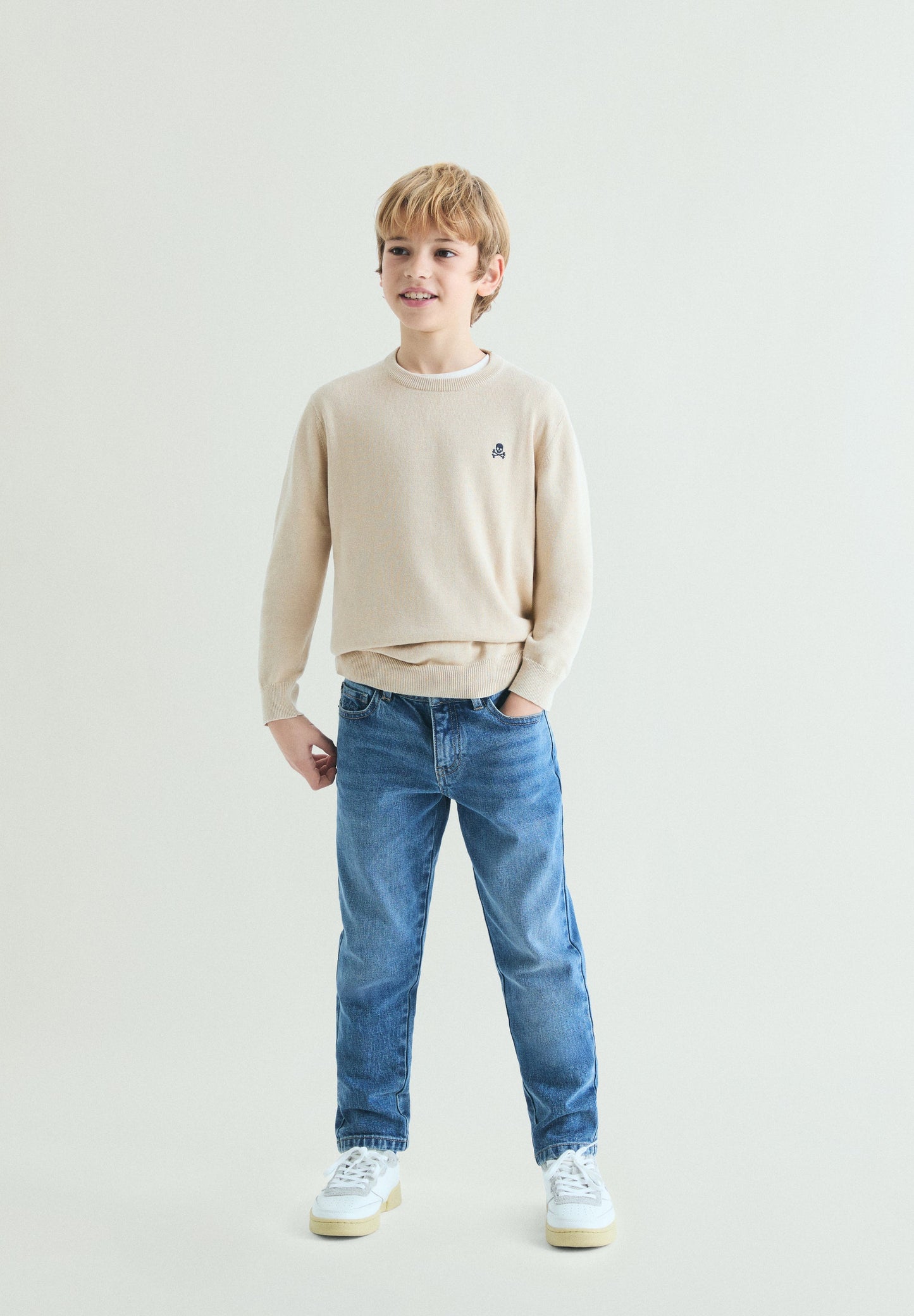MAGLIA DI COTONE COLLO ROTONDO