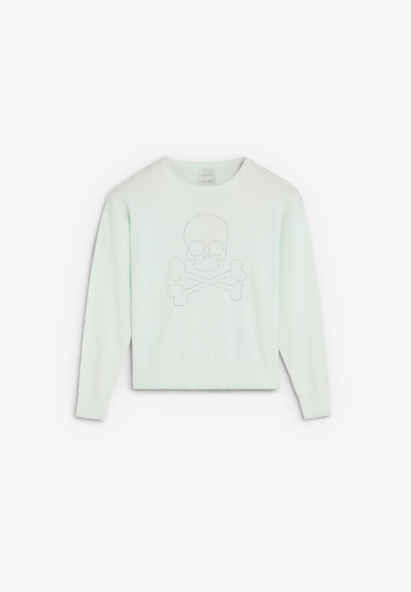 SWEATER WITH STUDDED SKULL
