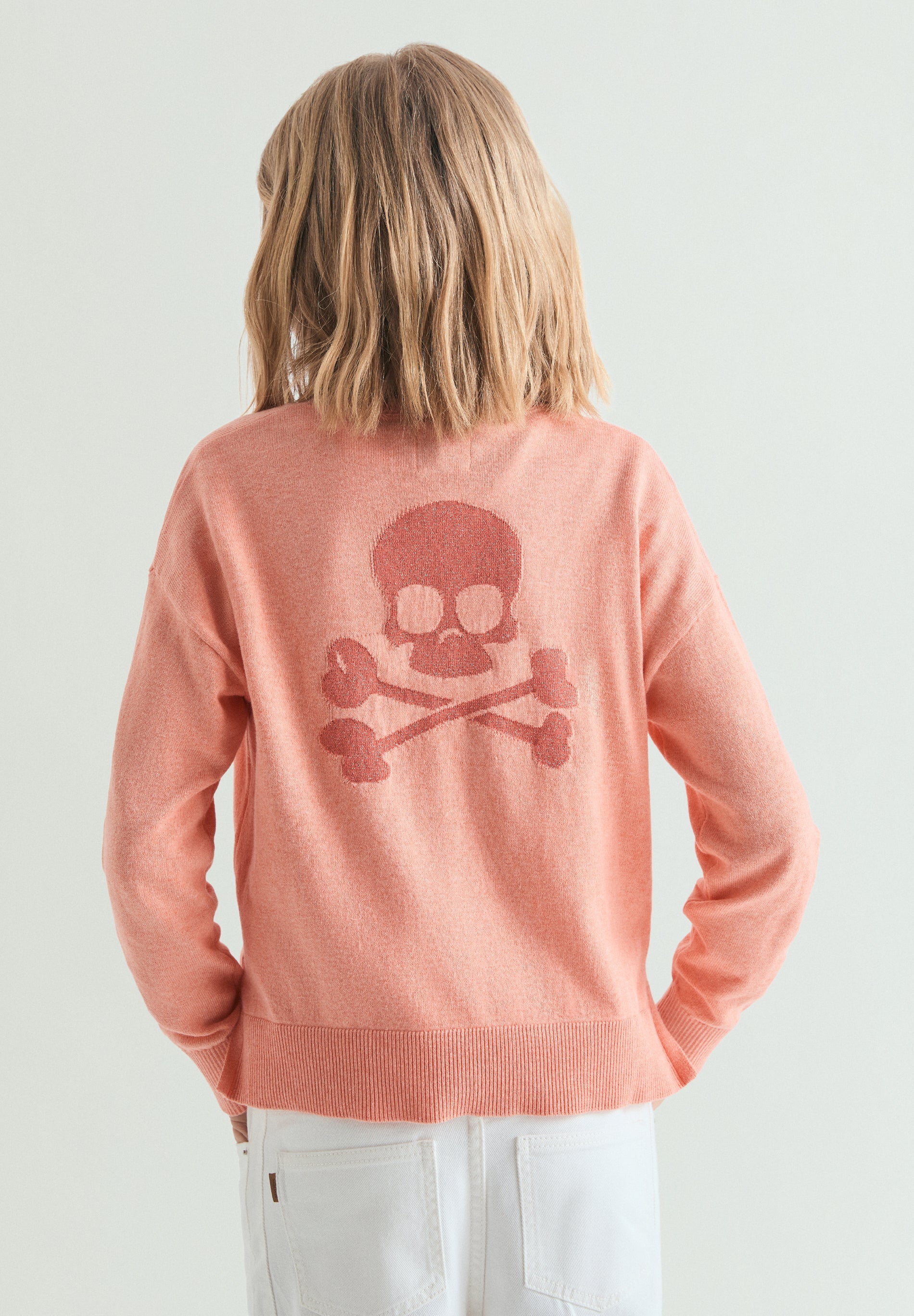SCSKULL INTARSIA TRICOT GIRLS