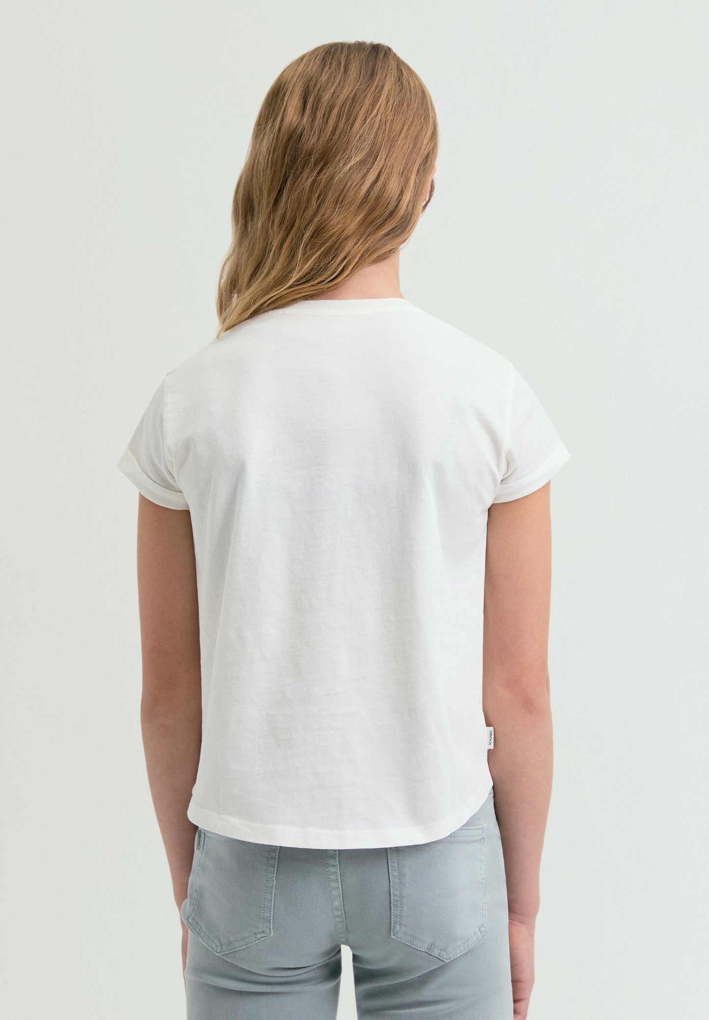 RHINESTONE PRINT T-SHIRT