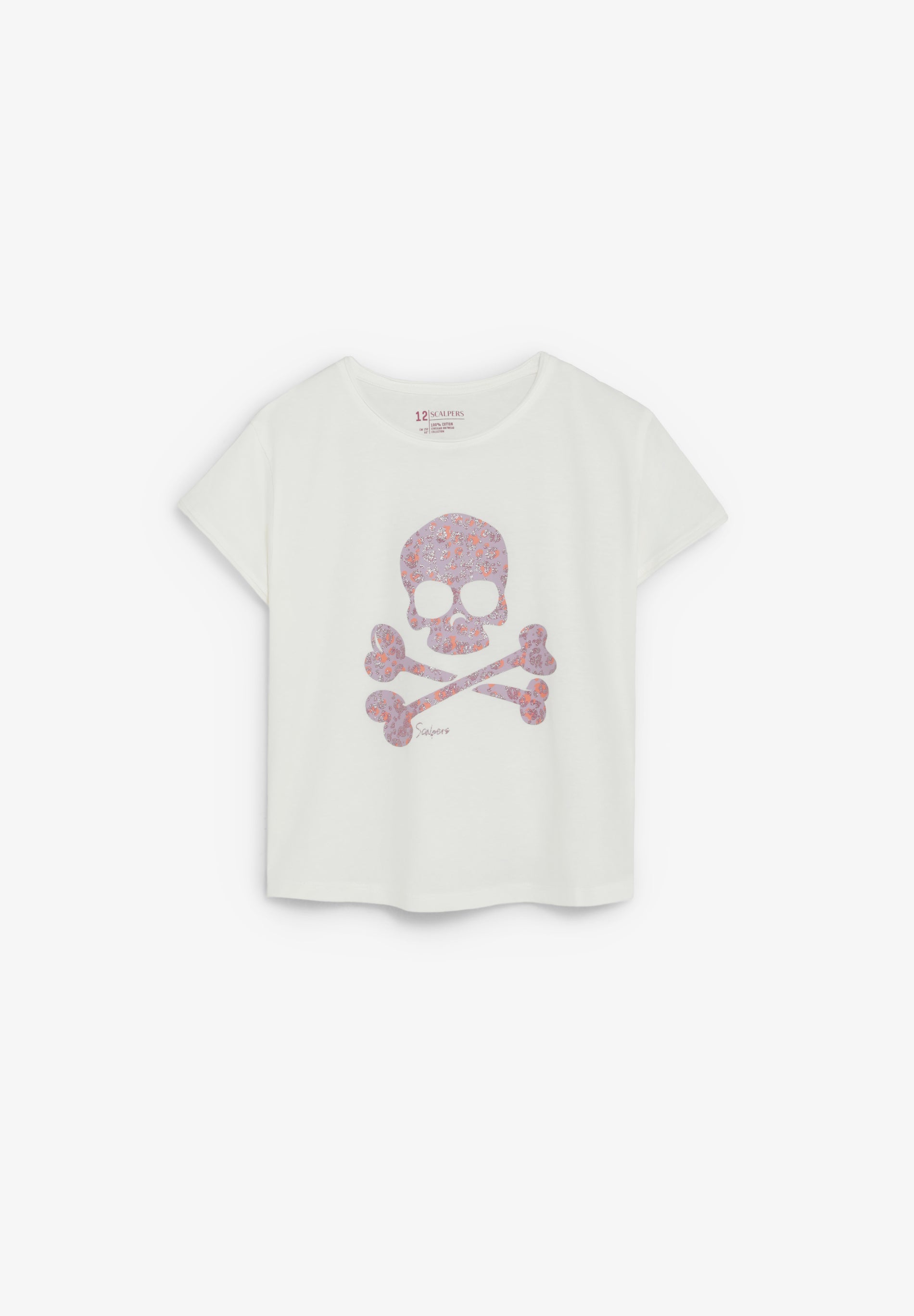 T-SHIRT TÊTE DE MORT IMPRIMÉ ANIMAL