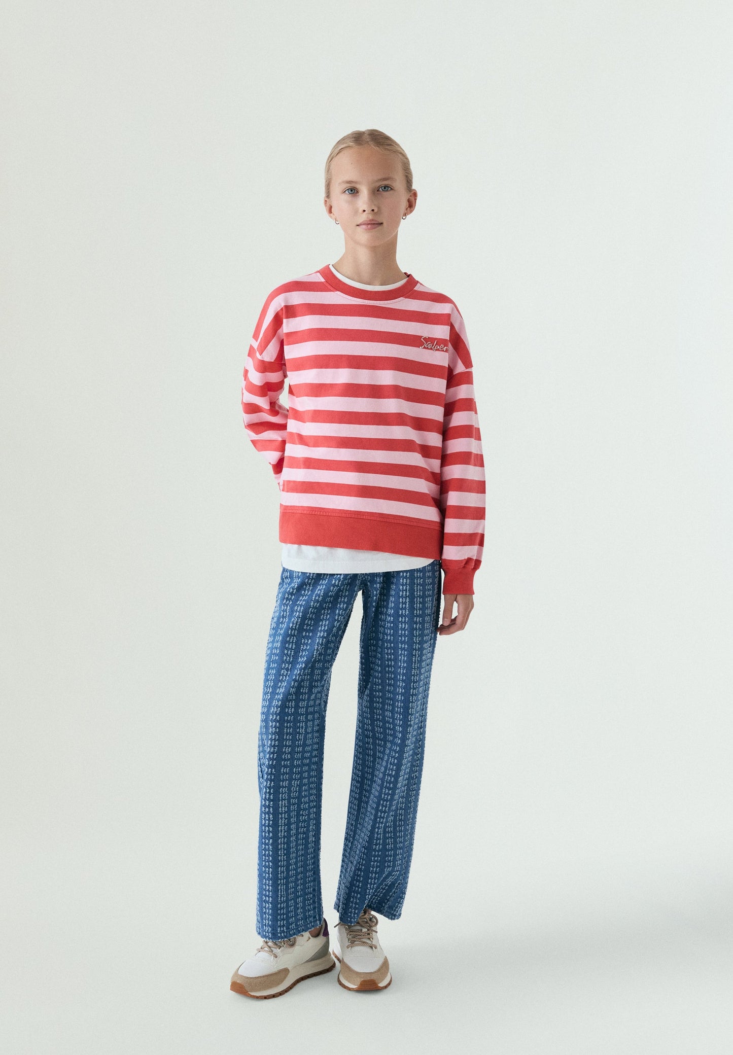 RELAXED STRIPED SWEATSHIRT