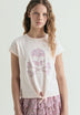 T-SHIRT SKULL NŒUD