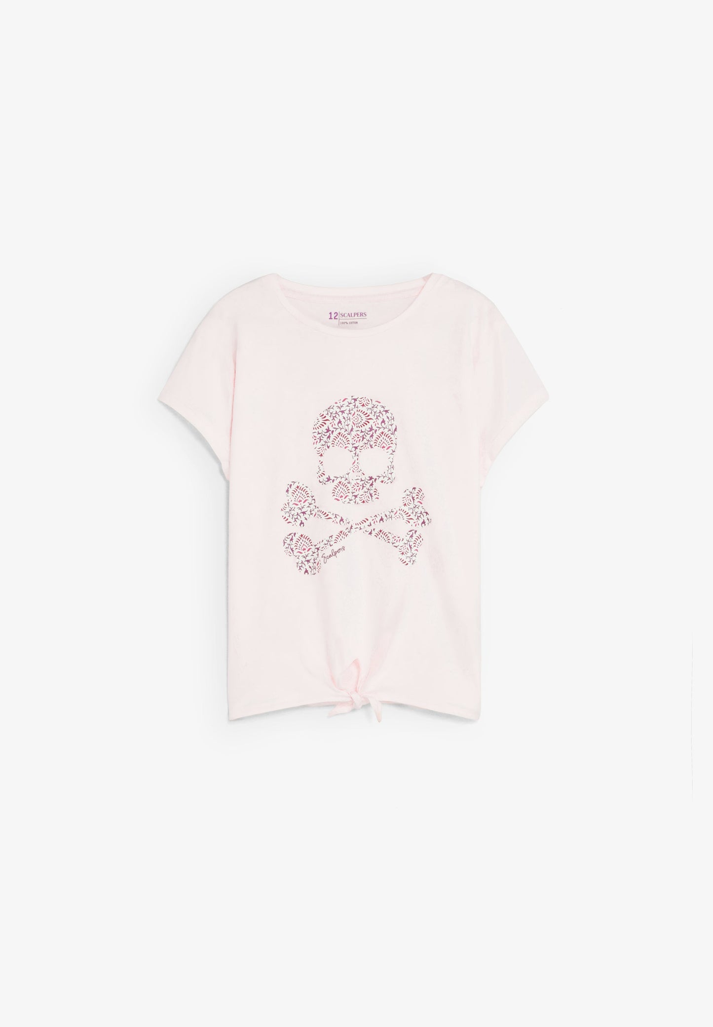 T-SHIRT SKULL NŒUD