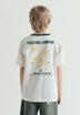 T-SHIRT COL CONTRASTANT