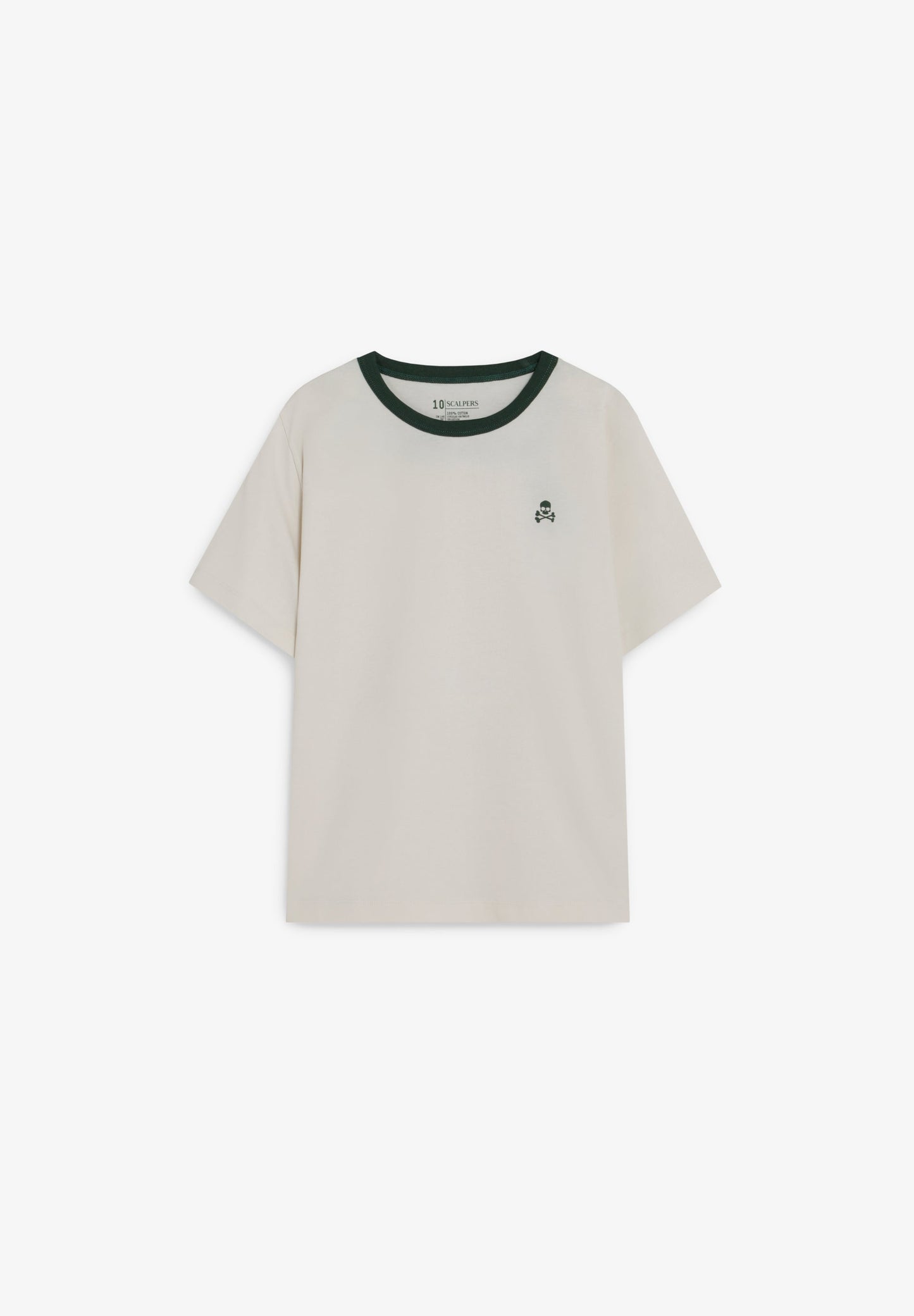 CONTRAST COLLAR T-SHIRT
