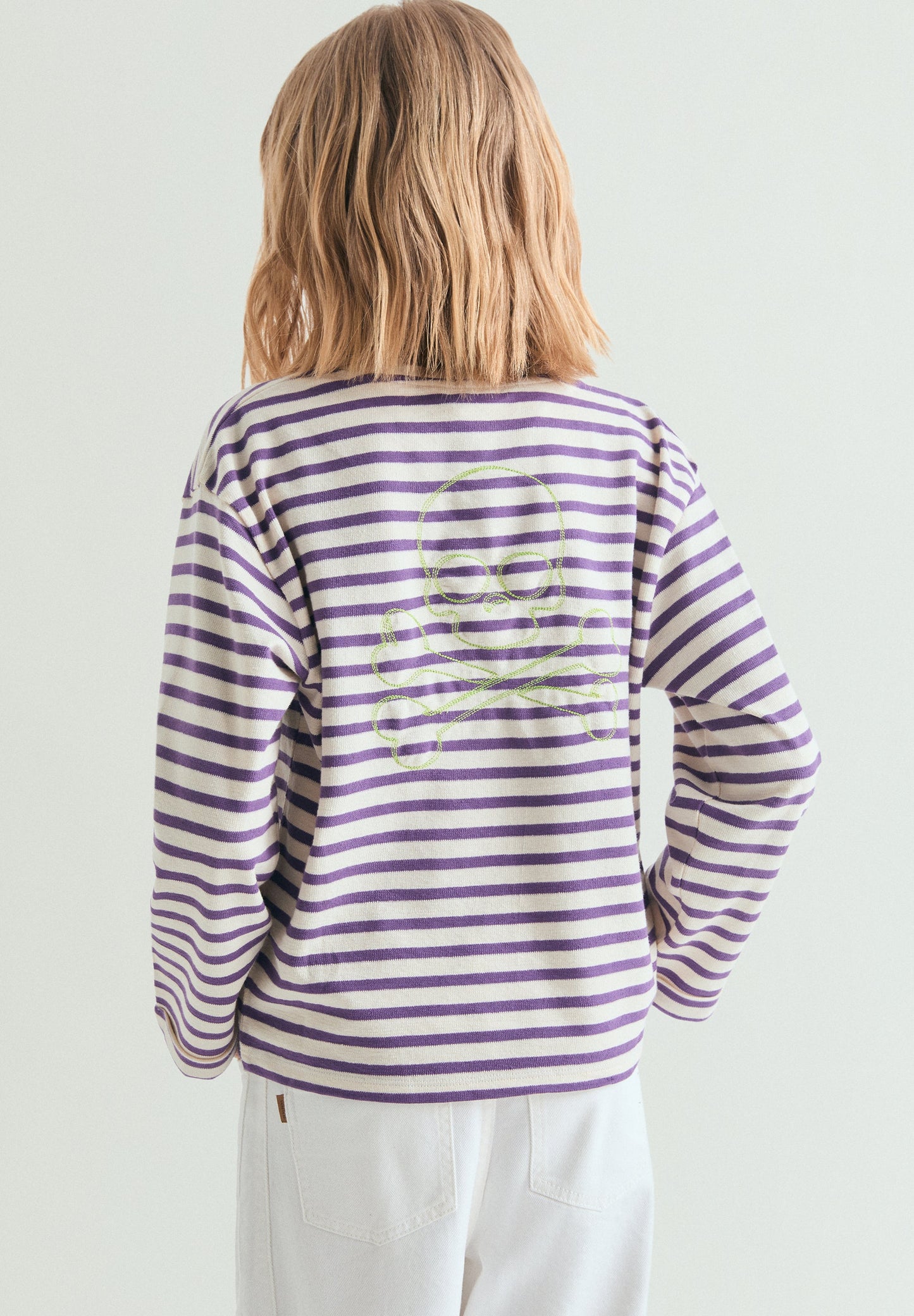 SKULL AND STRIPES T-SHIRT