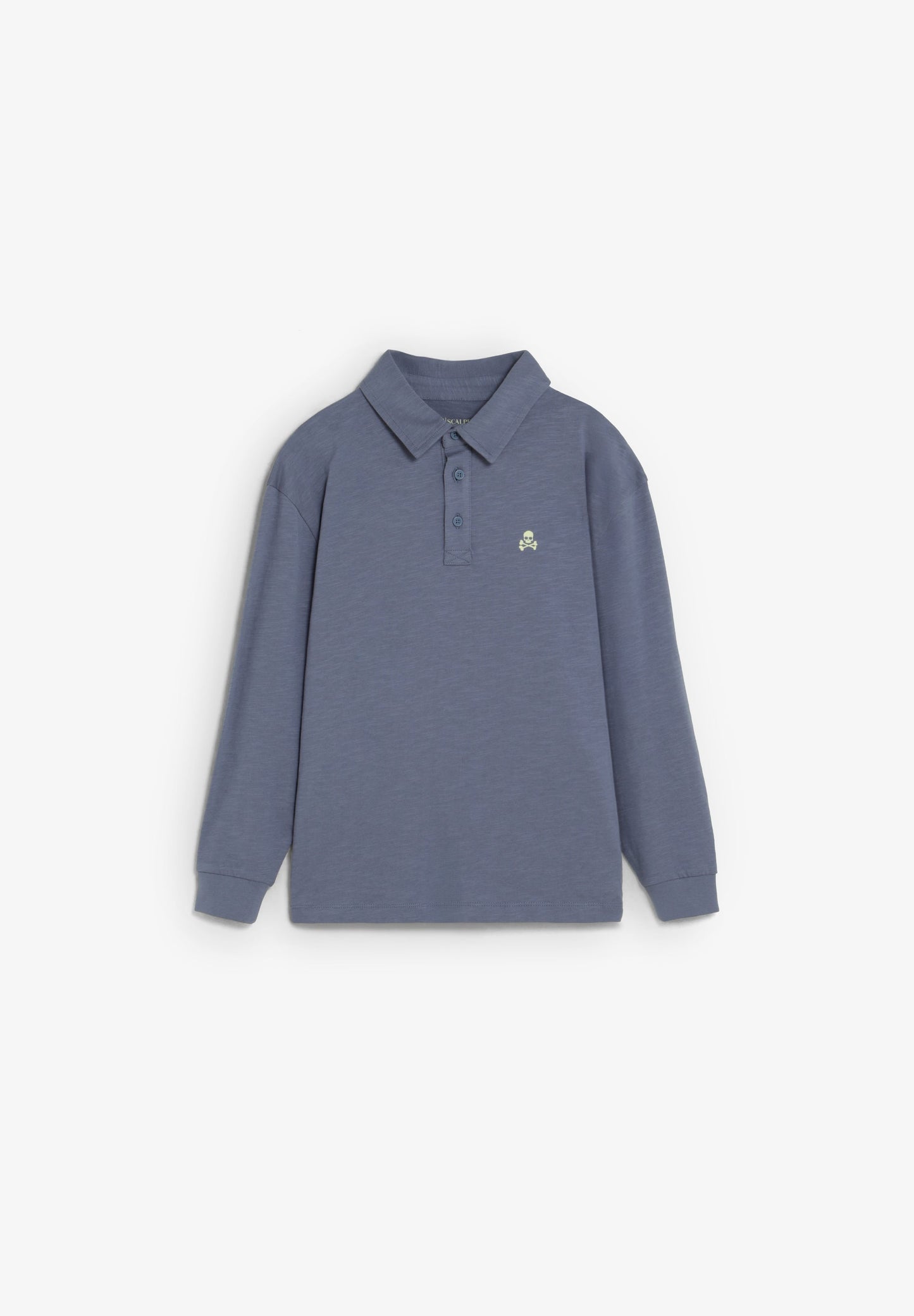 LONG SLEEVE POLO SHIRT WITH CONTRAST PRINT