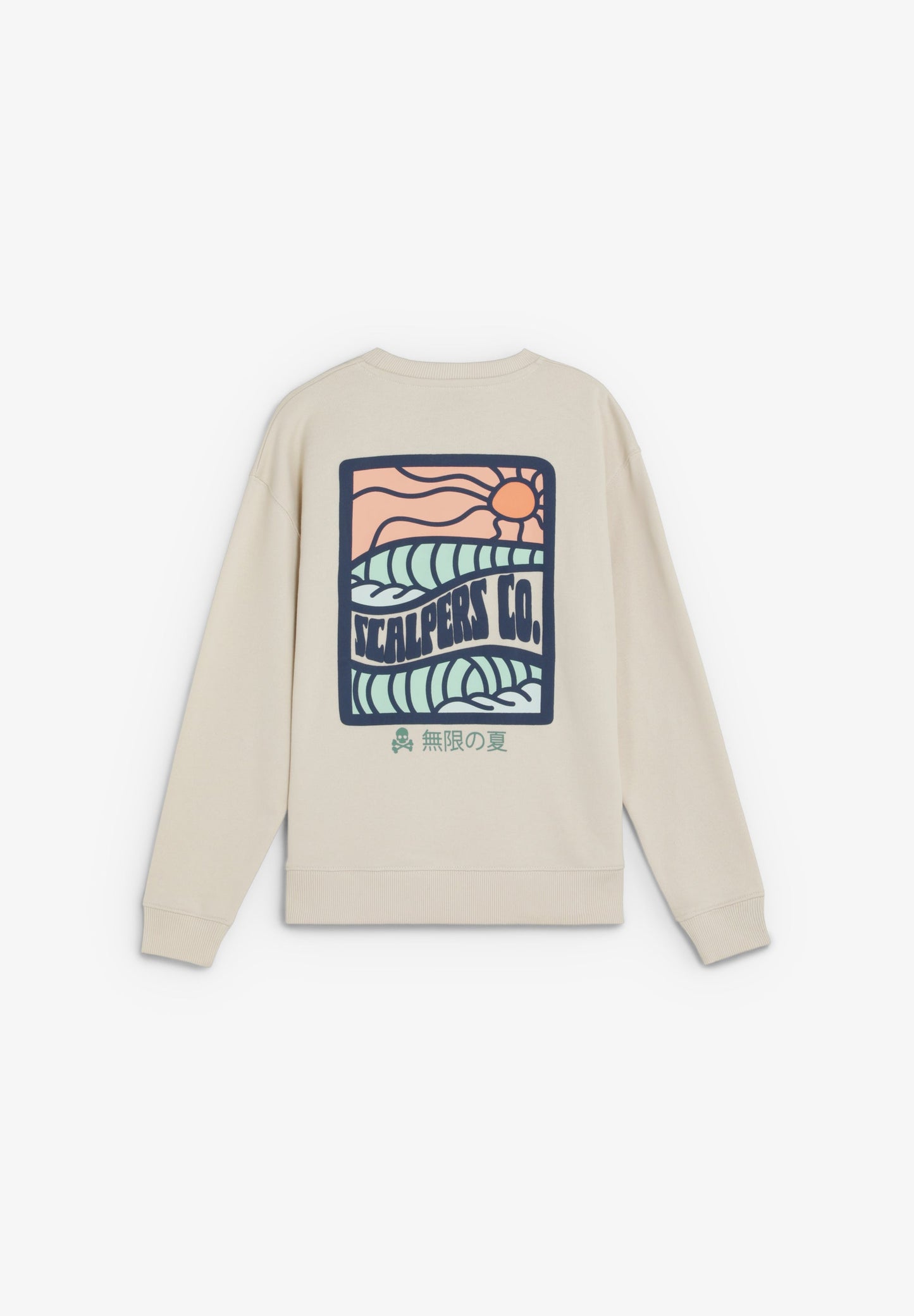 SWEATSHIRT WITH BACK PRINT AND POCKET