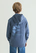 HOODY MIT KAPUZE UND TOTENKOPF-PRINT