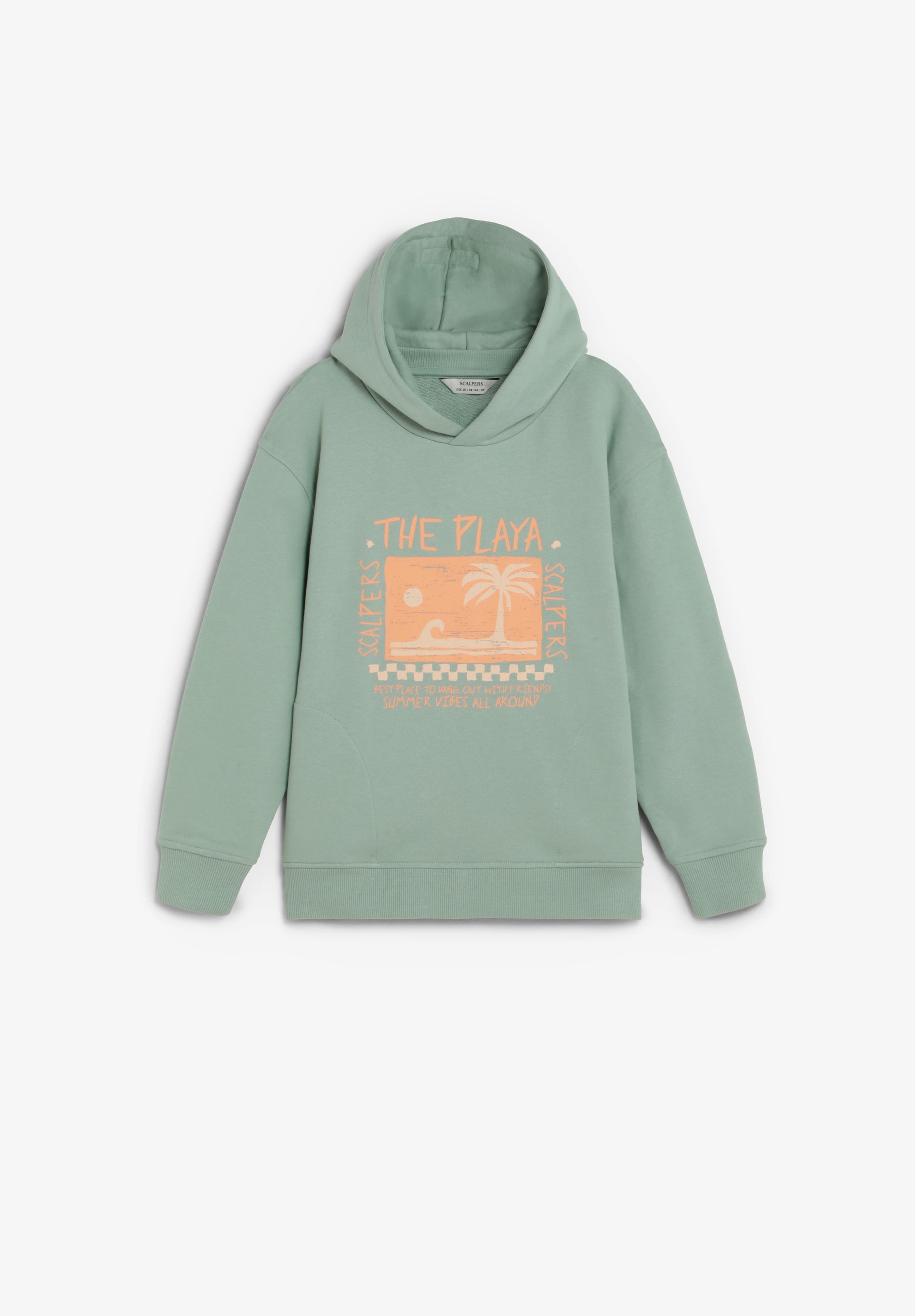 HOODY MIT KAPUZE UND STRAND-PRINT