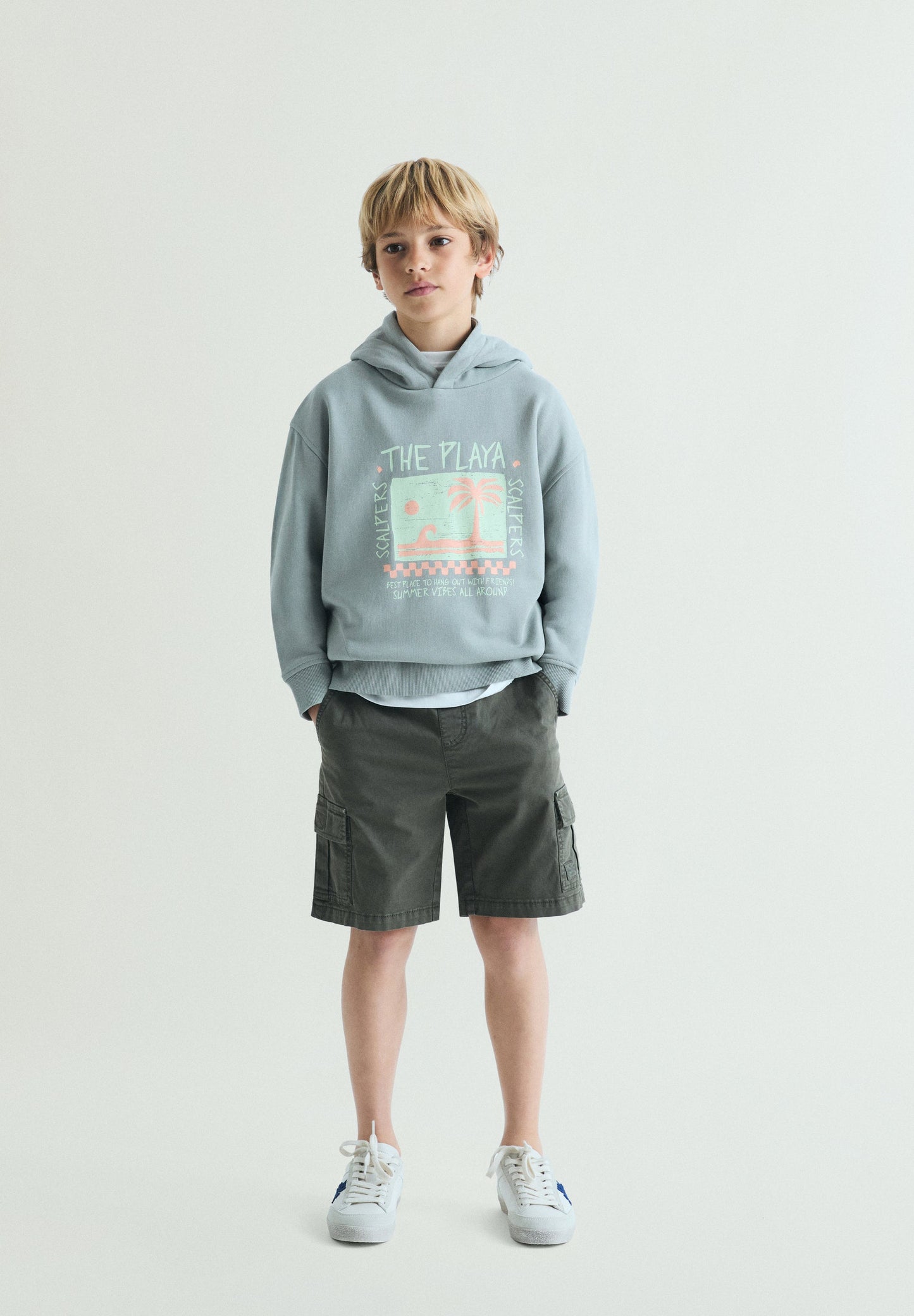BEACH PRINT HOODIE