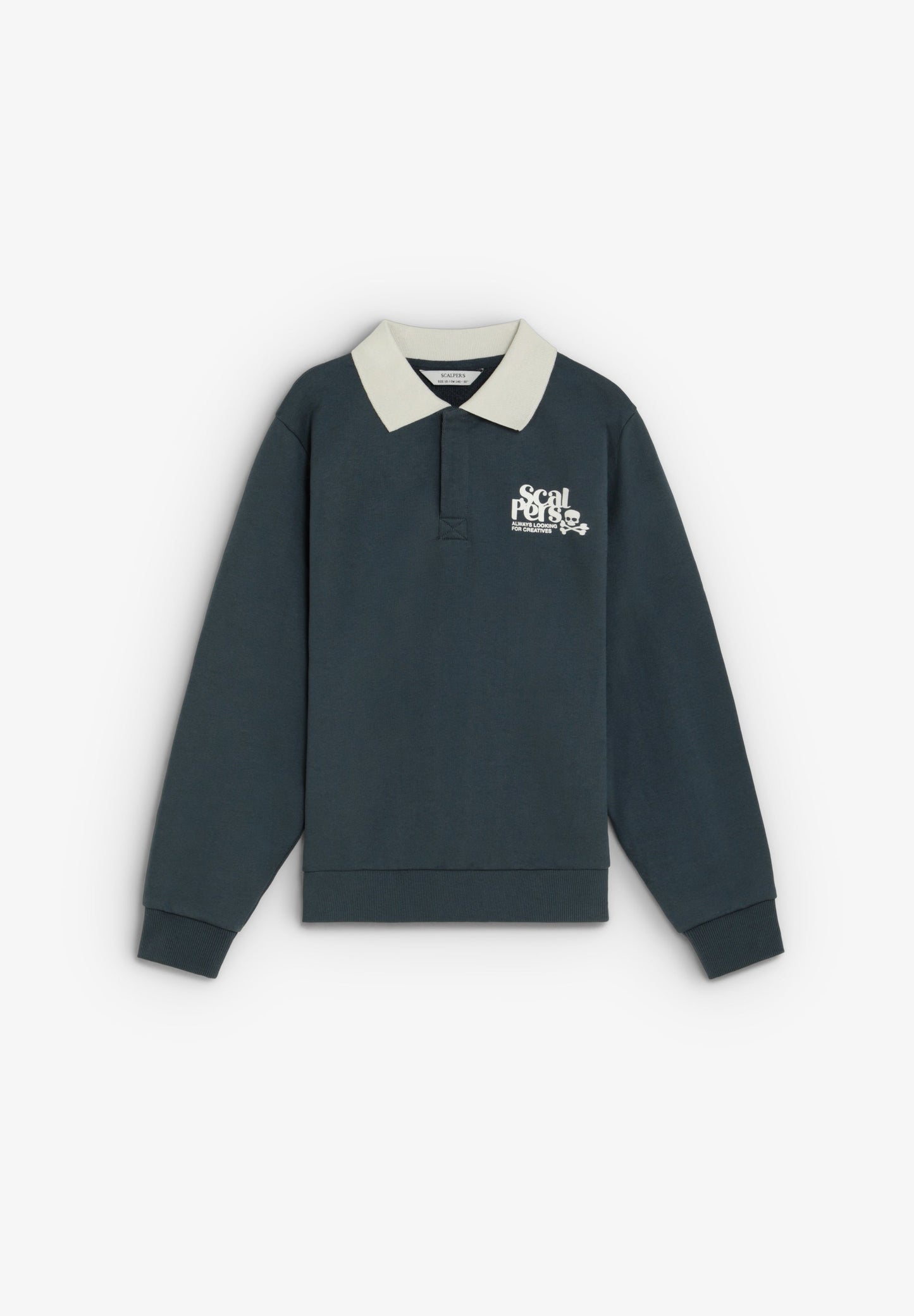 POLO SHIRT-STYLE SWEATSHIRT.