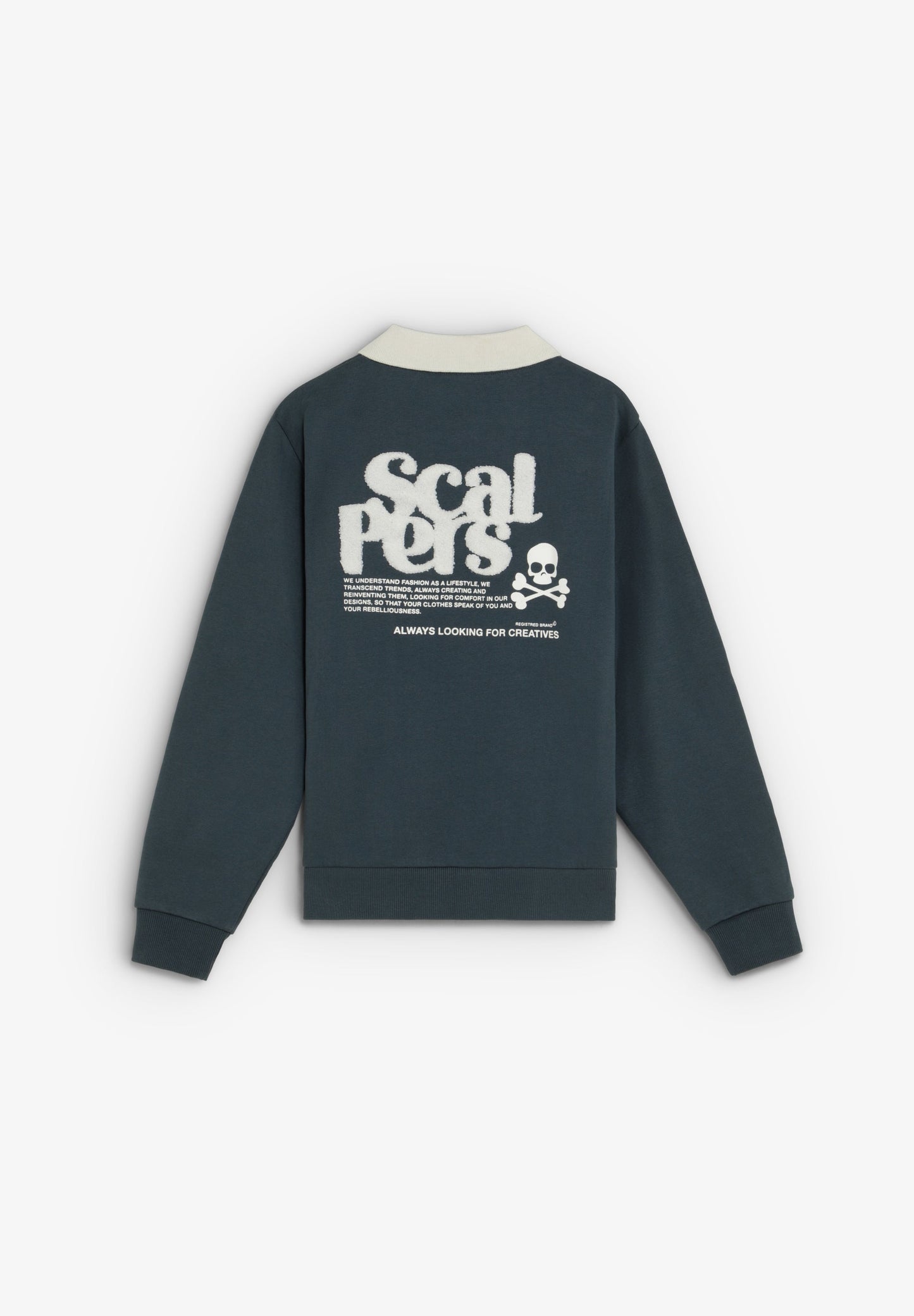 POLO SHIRT-STYLE SWEATSHIRT.