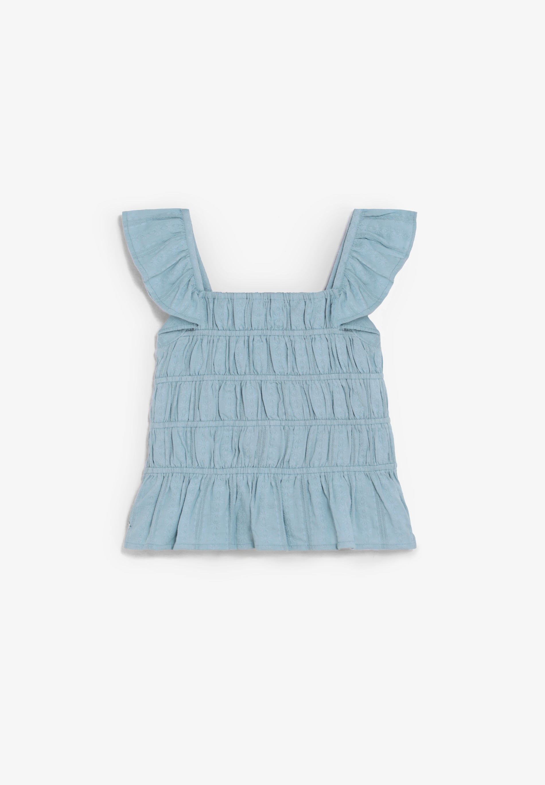 BLUSA VOLANTES FRUNCIDA - Scalpers