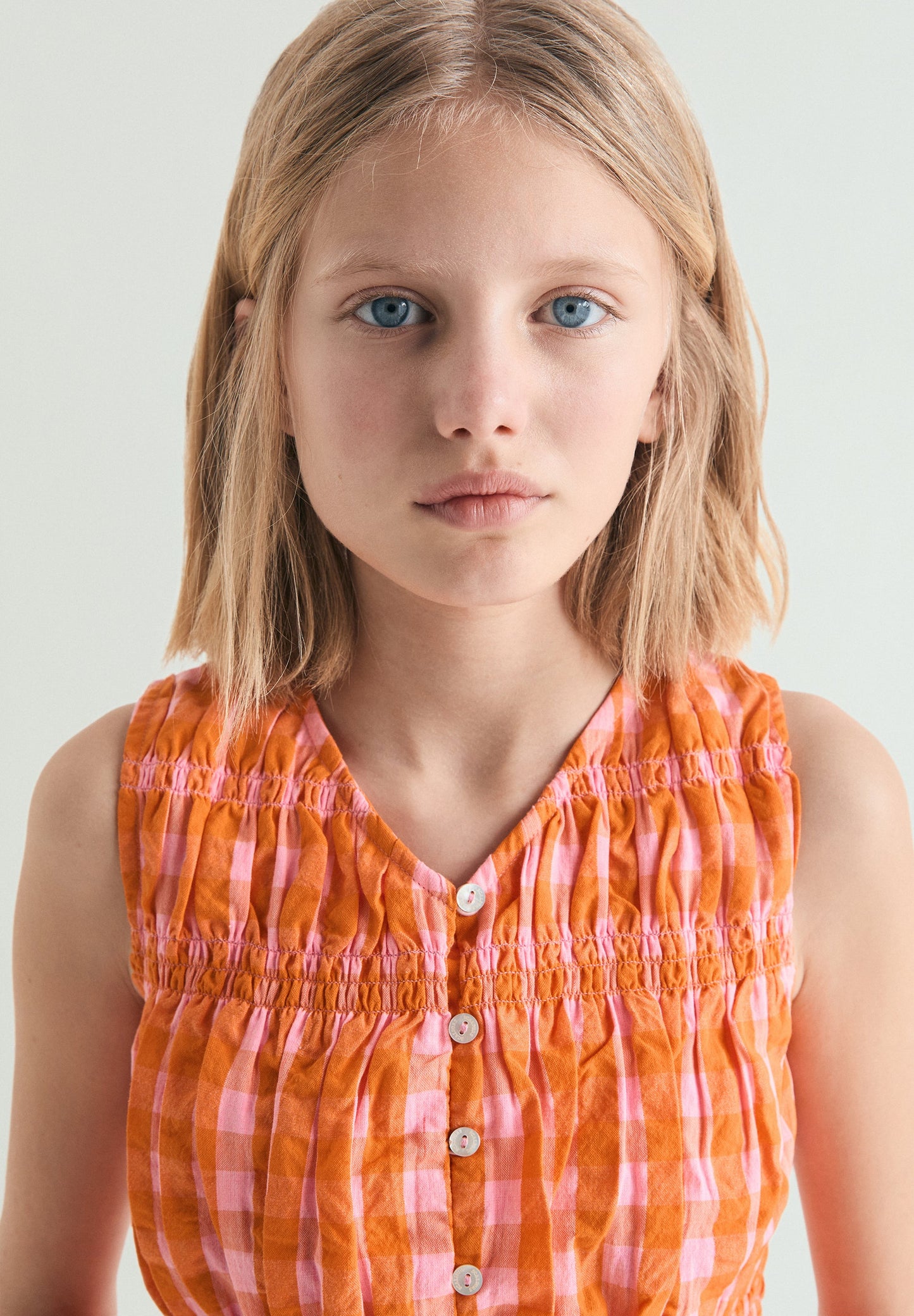 TOP MIT VICHYKAROS UND RAFFUNGEN