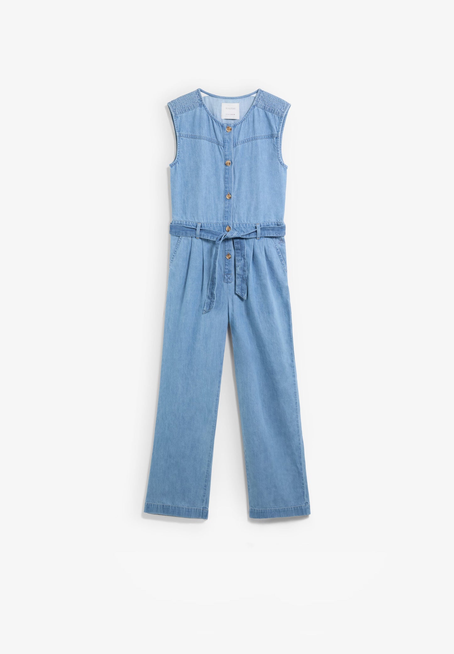 DENIM JUMPSUIT WITH BUTTONS