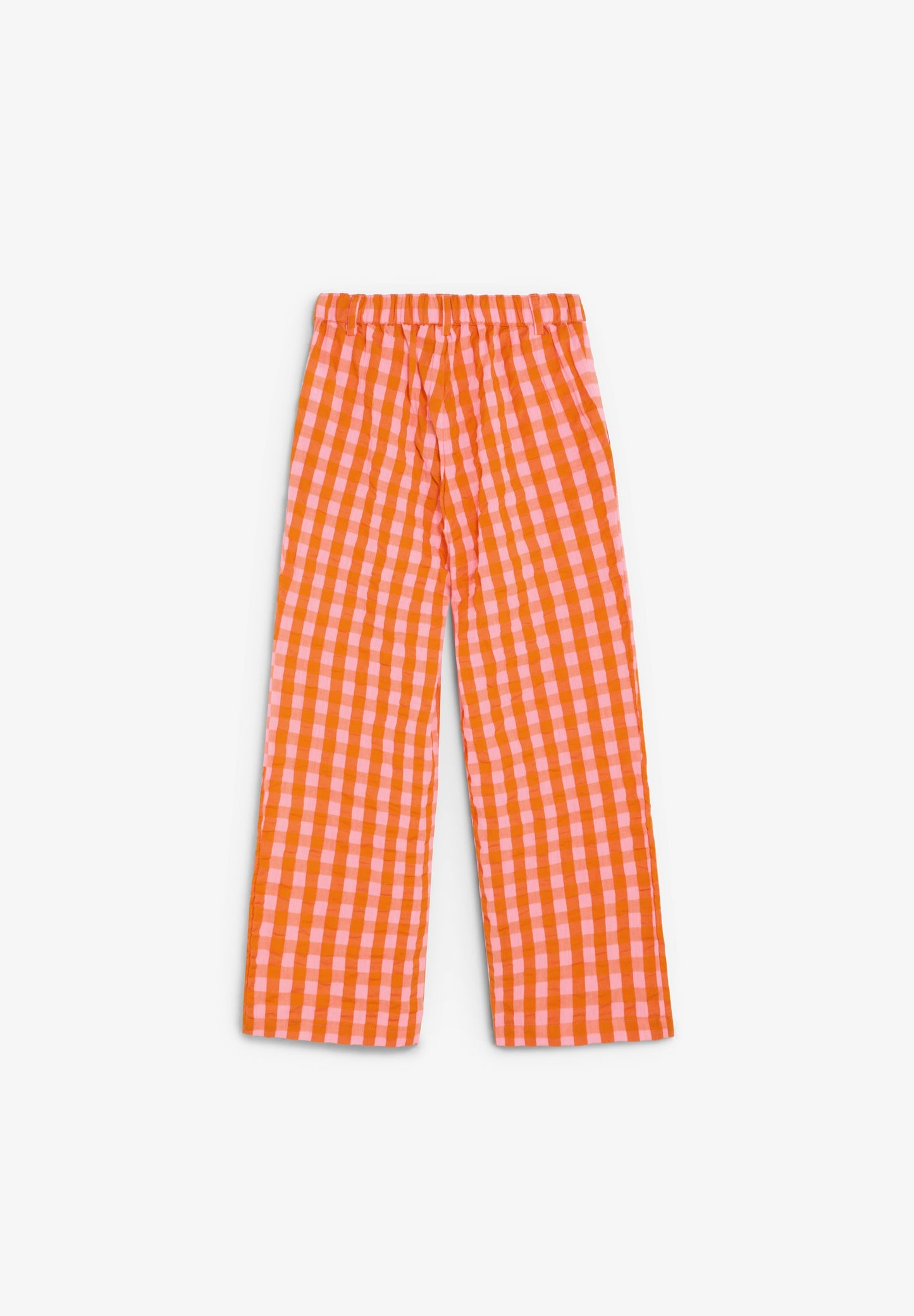 GINGHAM TROUSERS WITH DARTS