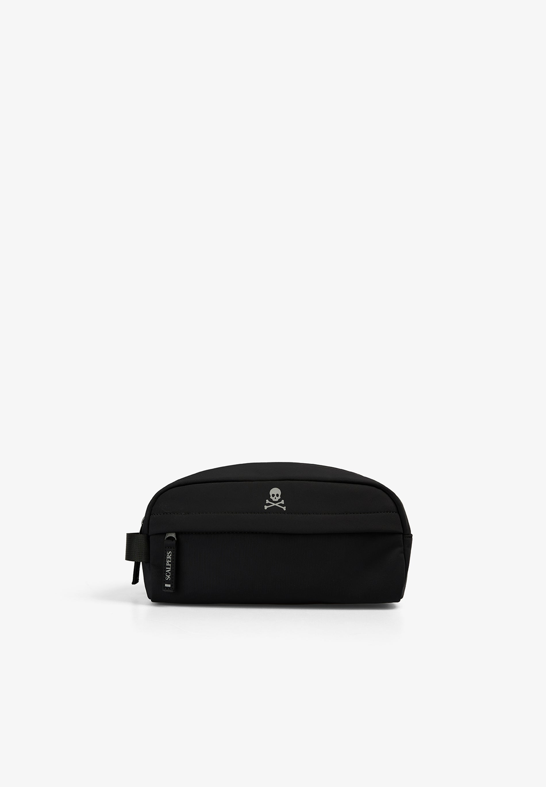 NECESSAIRE AUS TECHNISCHEM GEWEBE MIT TOTENKOPF